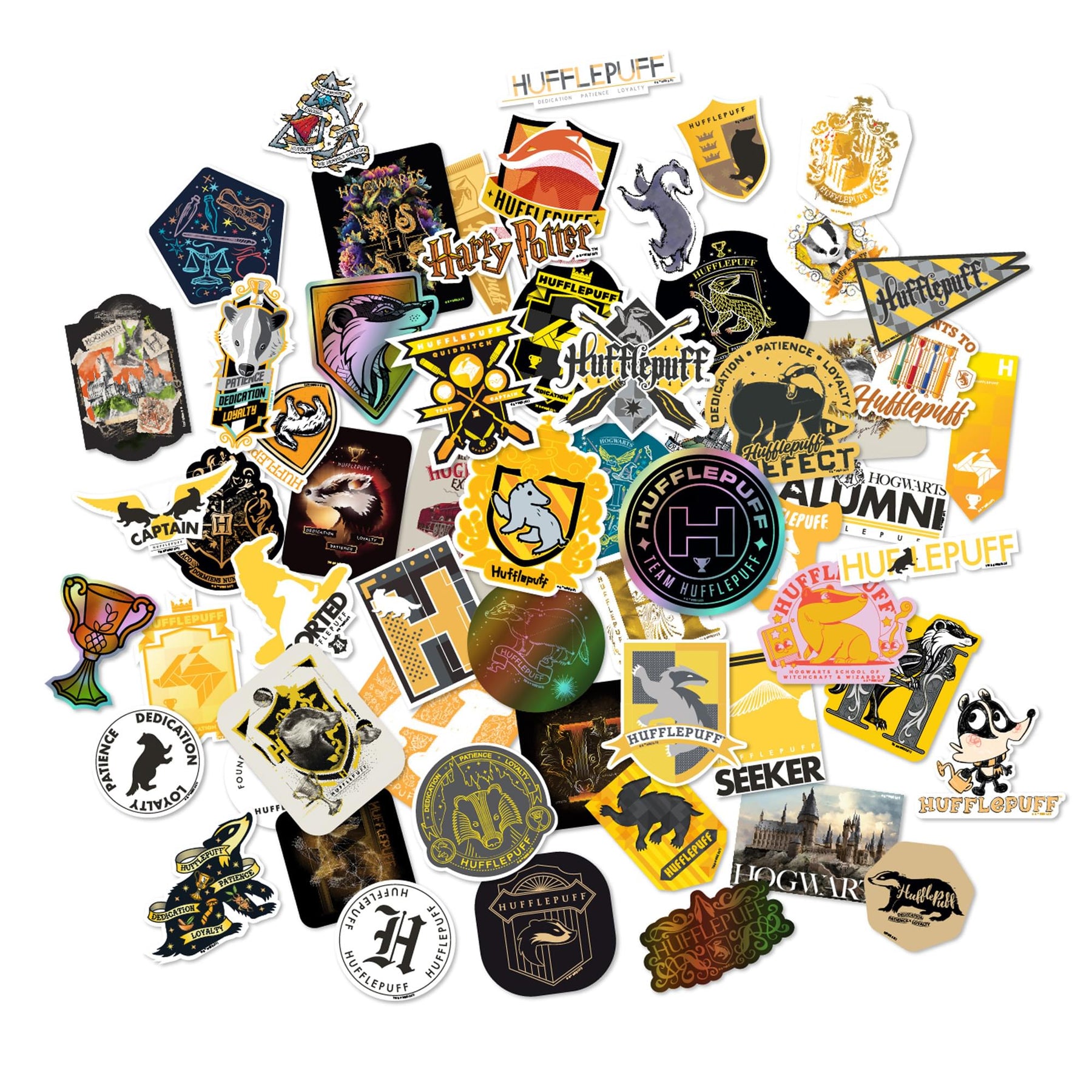 Harry Potter House Hufflepuff Vinyl Decal 60-Pack