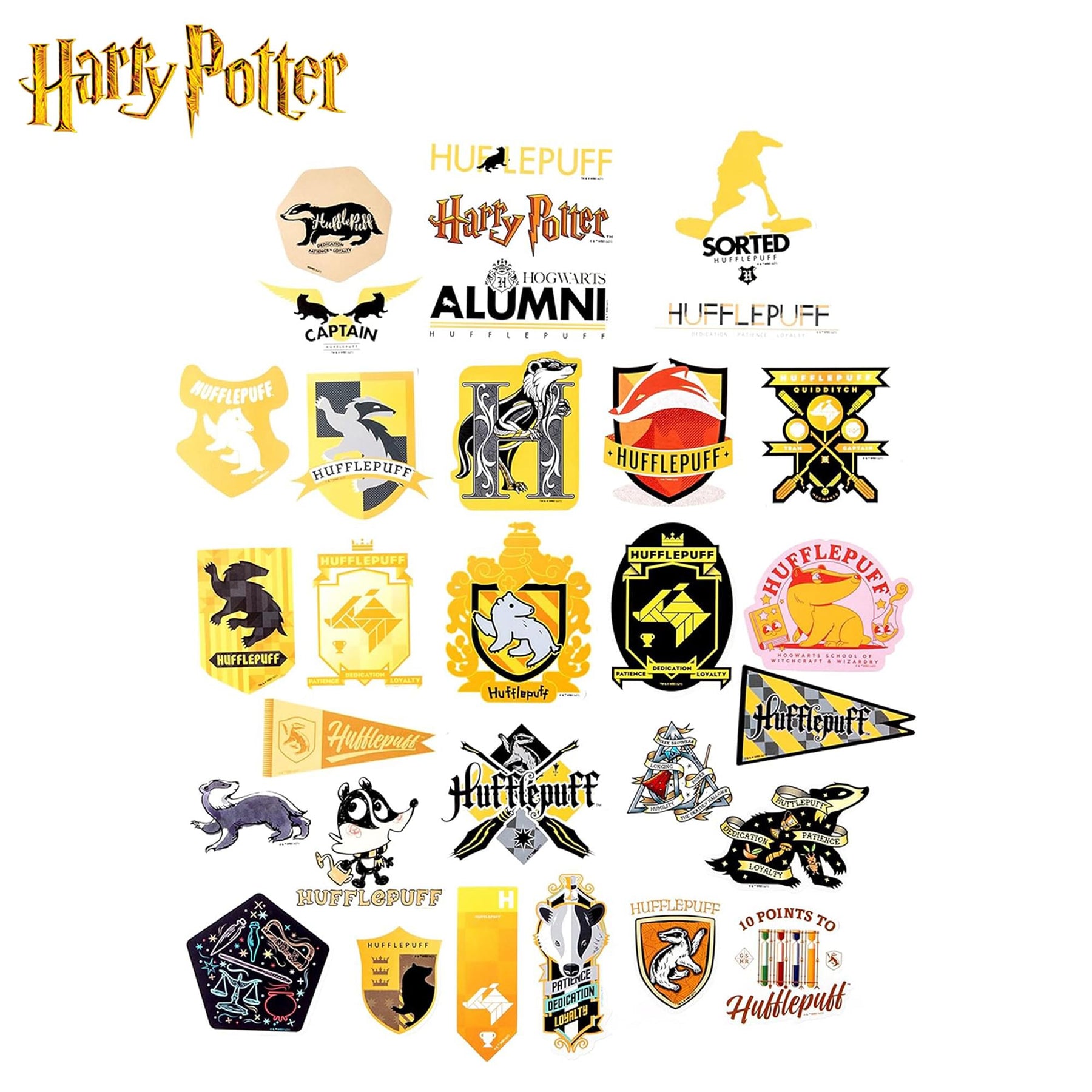 Harry Potter House Hufflepuff Vinyl Decal 60-Pack