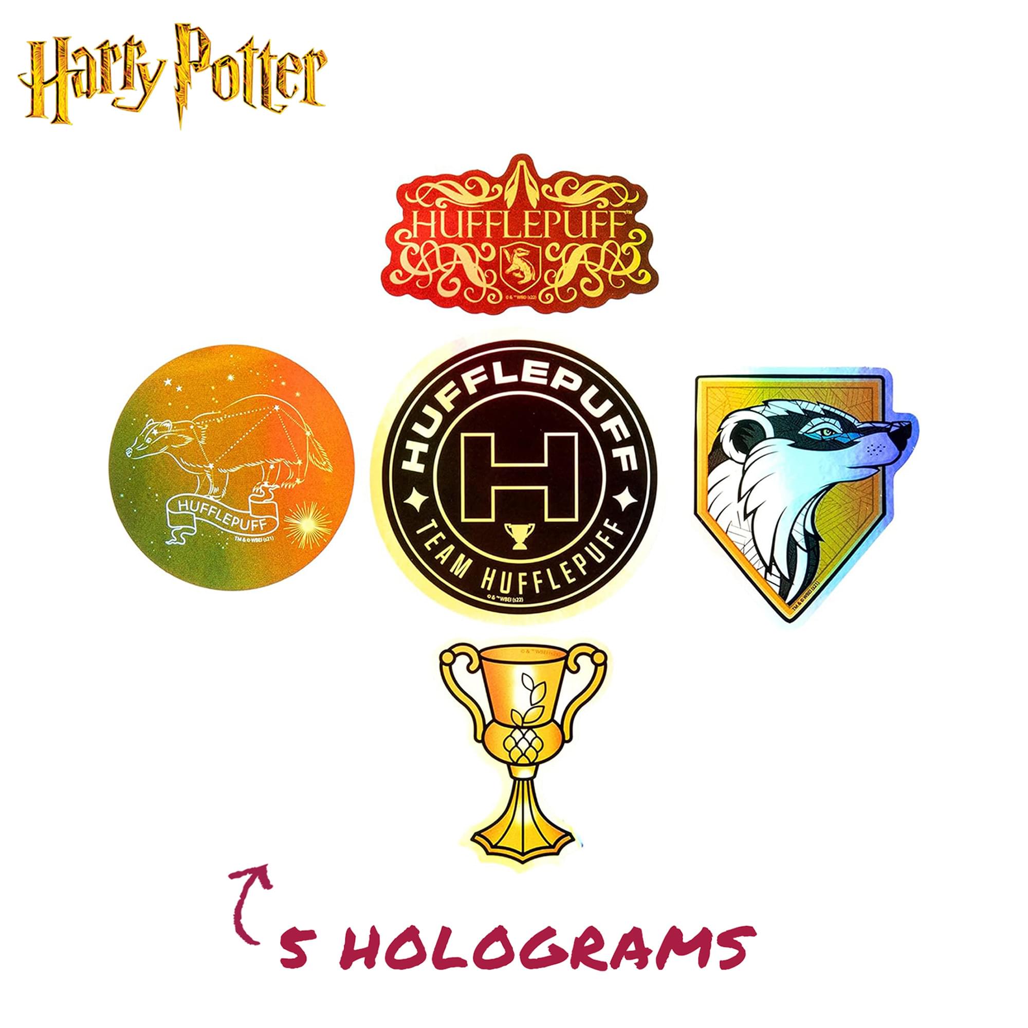 Harry Potter House Hufflepuff Vinyl Decal 60-Pack