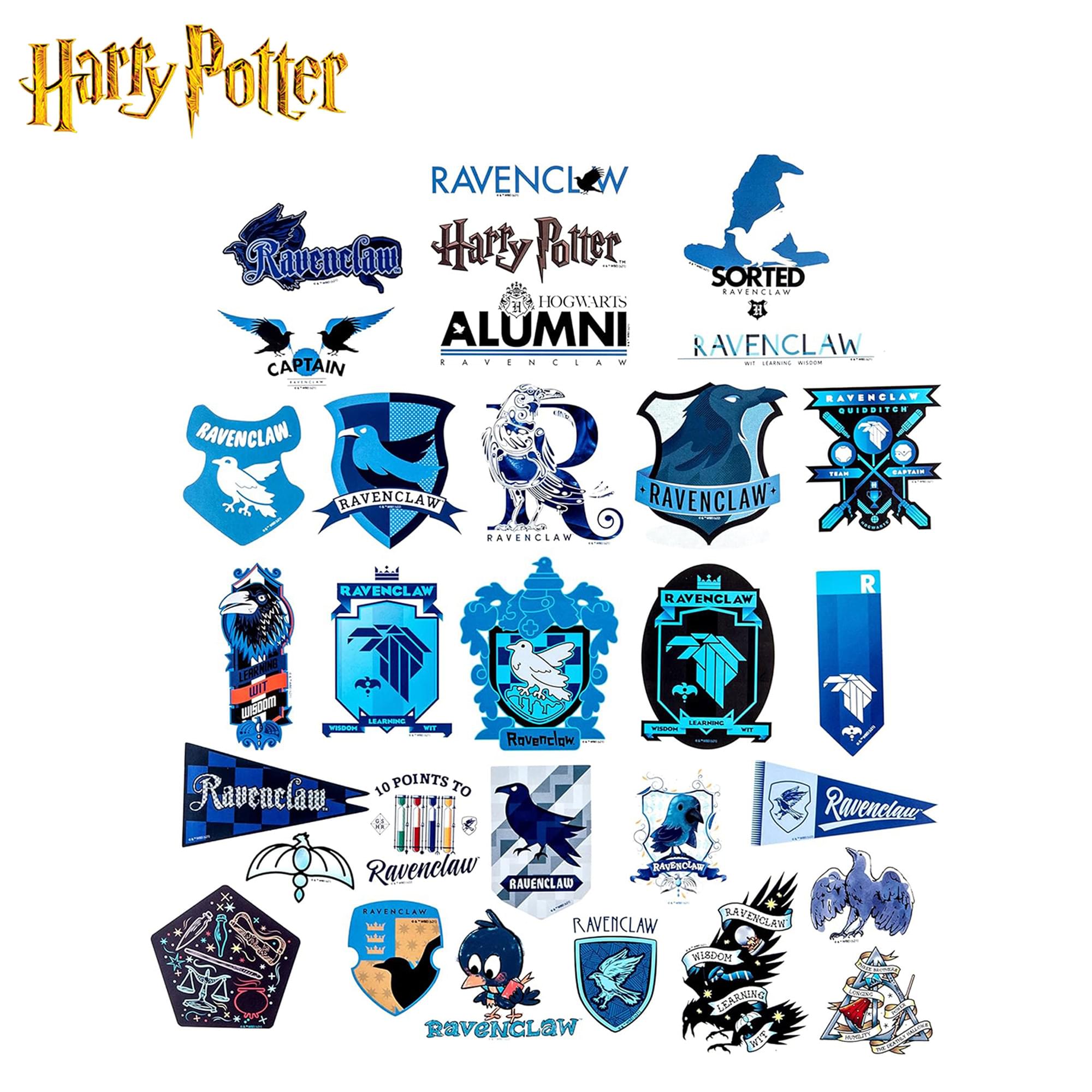 Harry Potter House Ravenclaw Vinyl Decal 60-Pack