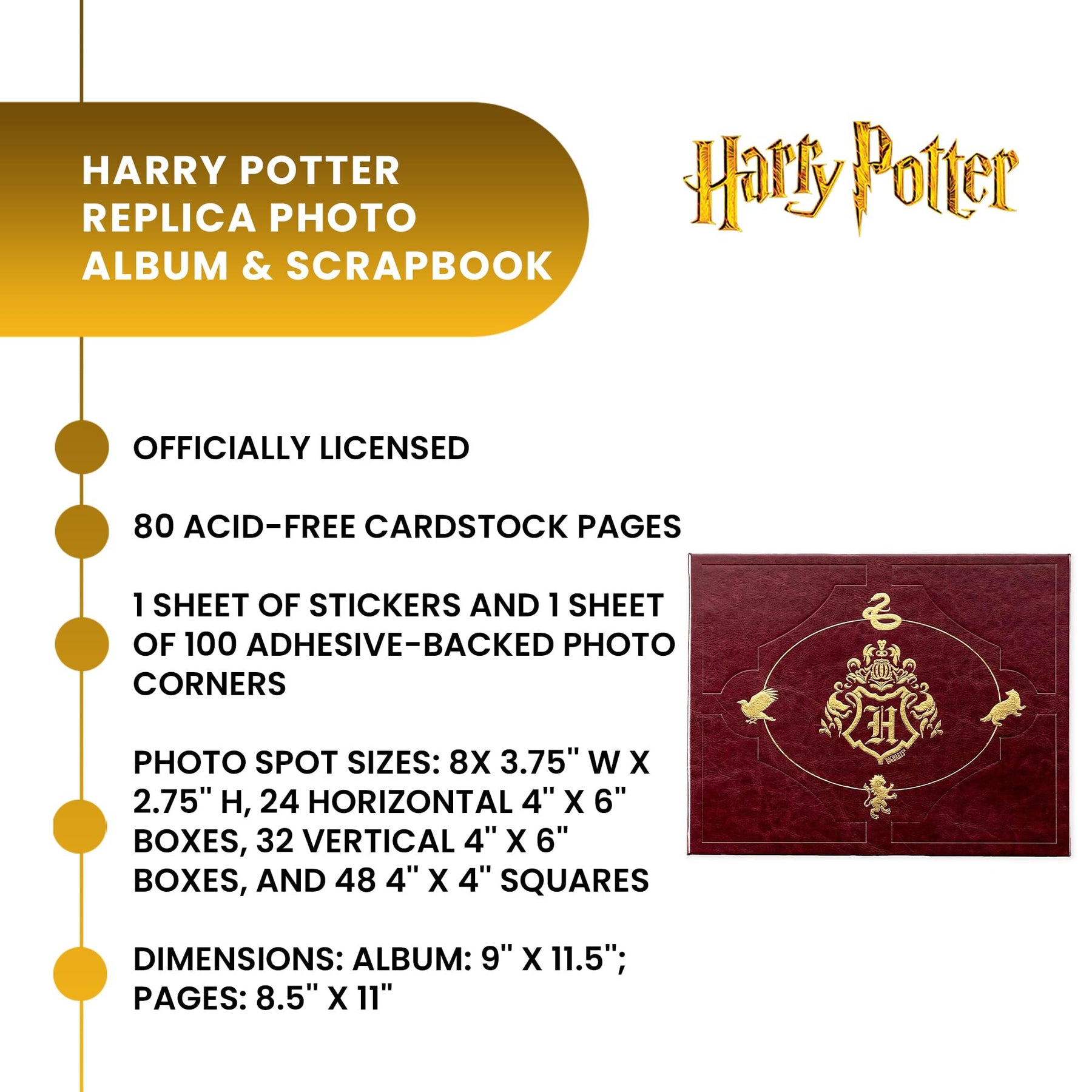 Harry Potter Replica Photo Album and Scrapbook