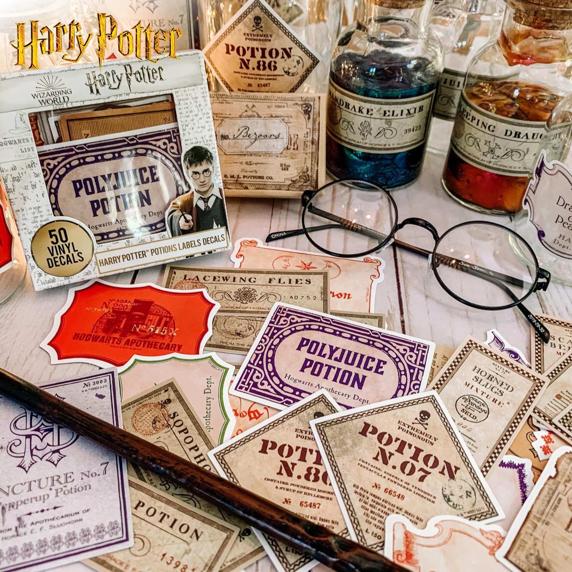 Harry Potter Potions Labels Vinyl Decal 50-Pack