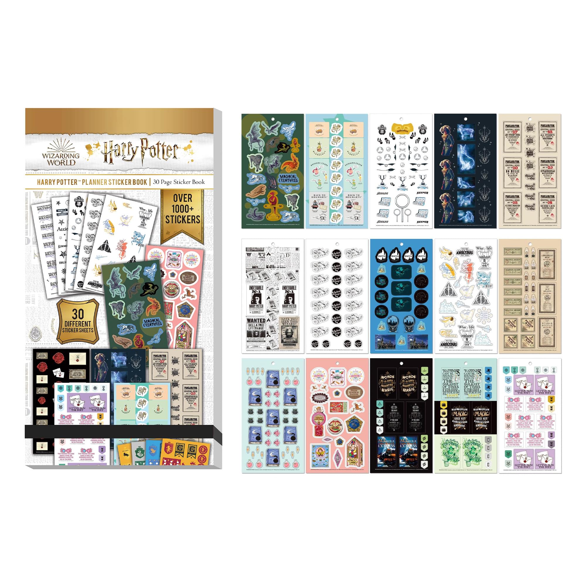 Harry Potter Planner 30-Page Sticker Book | 1000+ Stickers