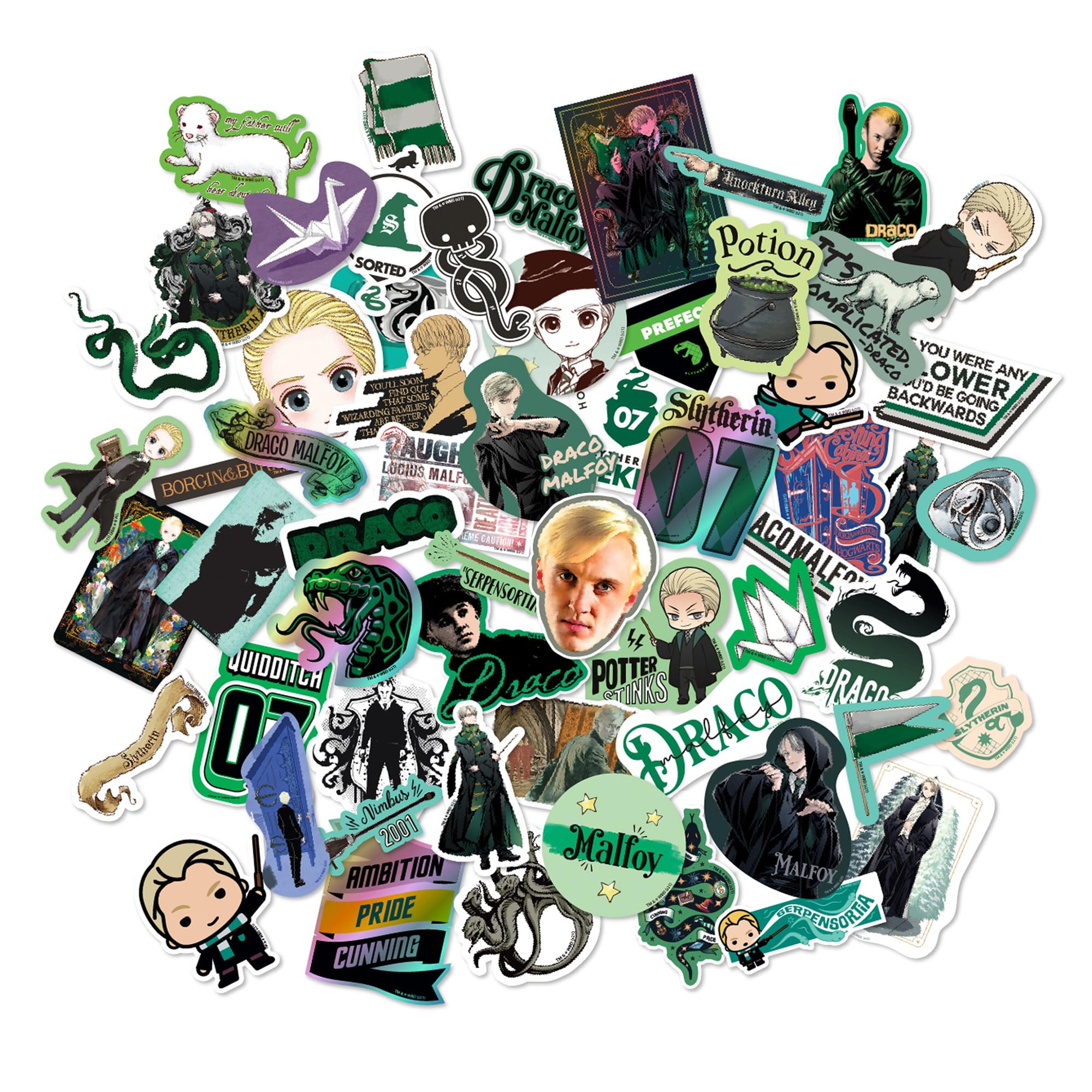 Harry Potter Draco Malfoy Vinyl Decal 50-Pack