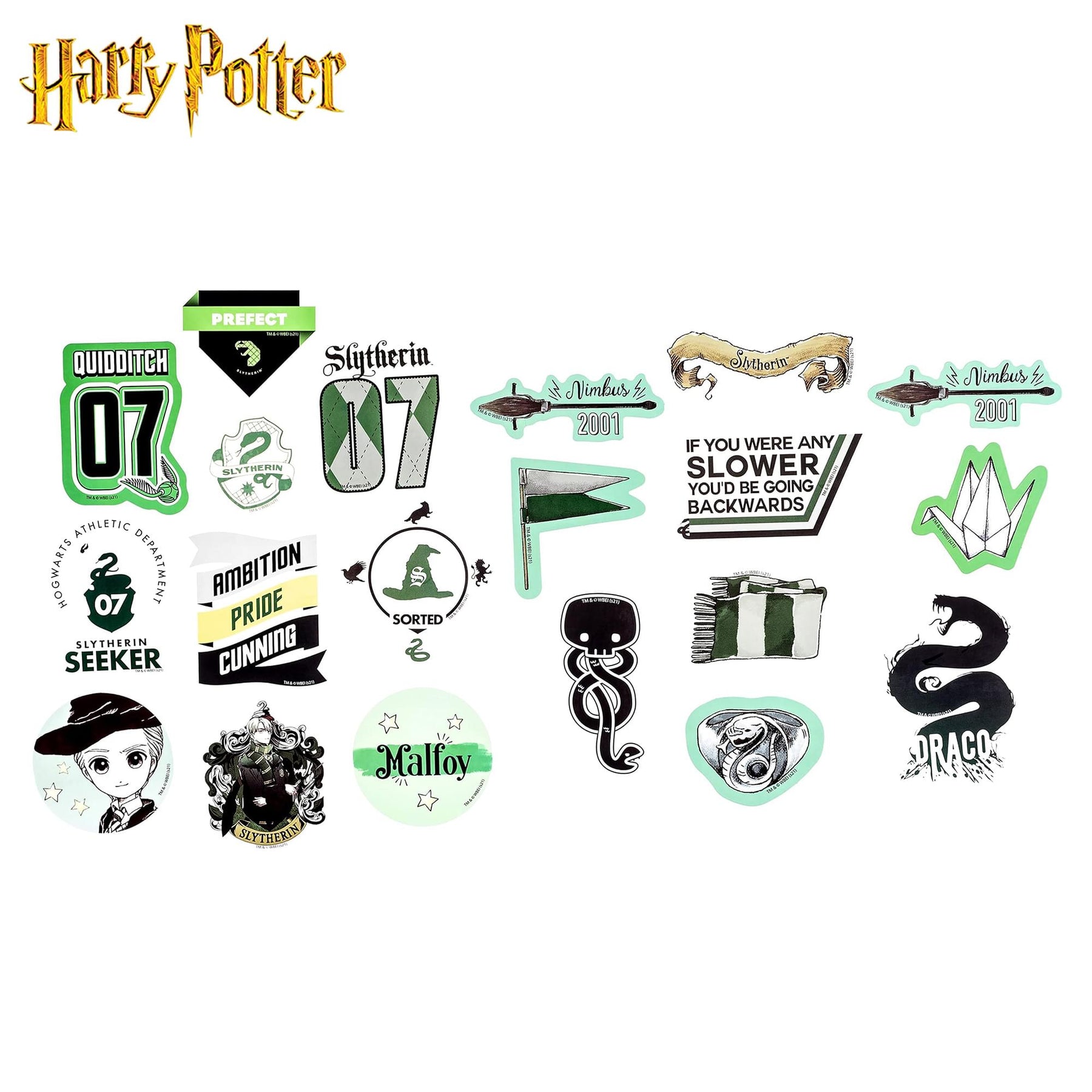 Harry Potter Draco Malfoy Vinyl Decal 50-Pack