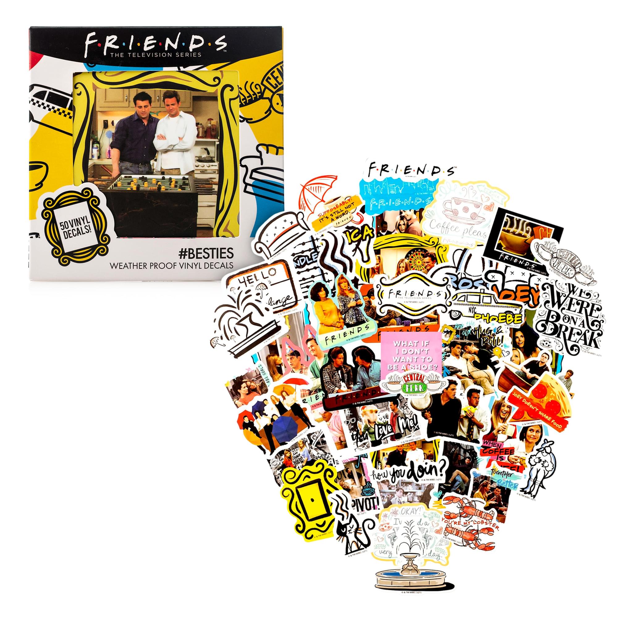 Friends #BESTIES Vinyl Decal 50-Pack