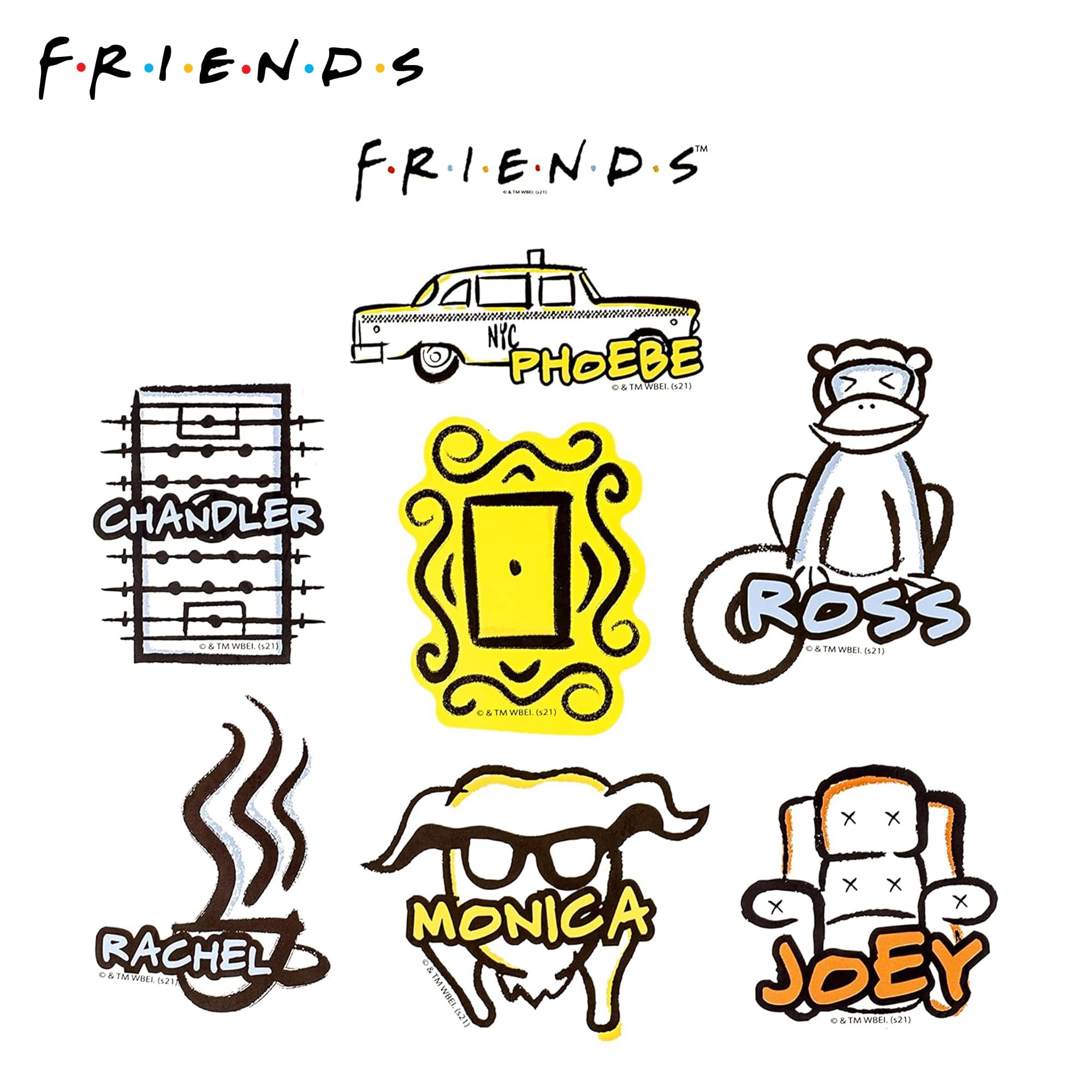Friends #BESTIES Vinyl Decal 50-Pack