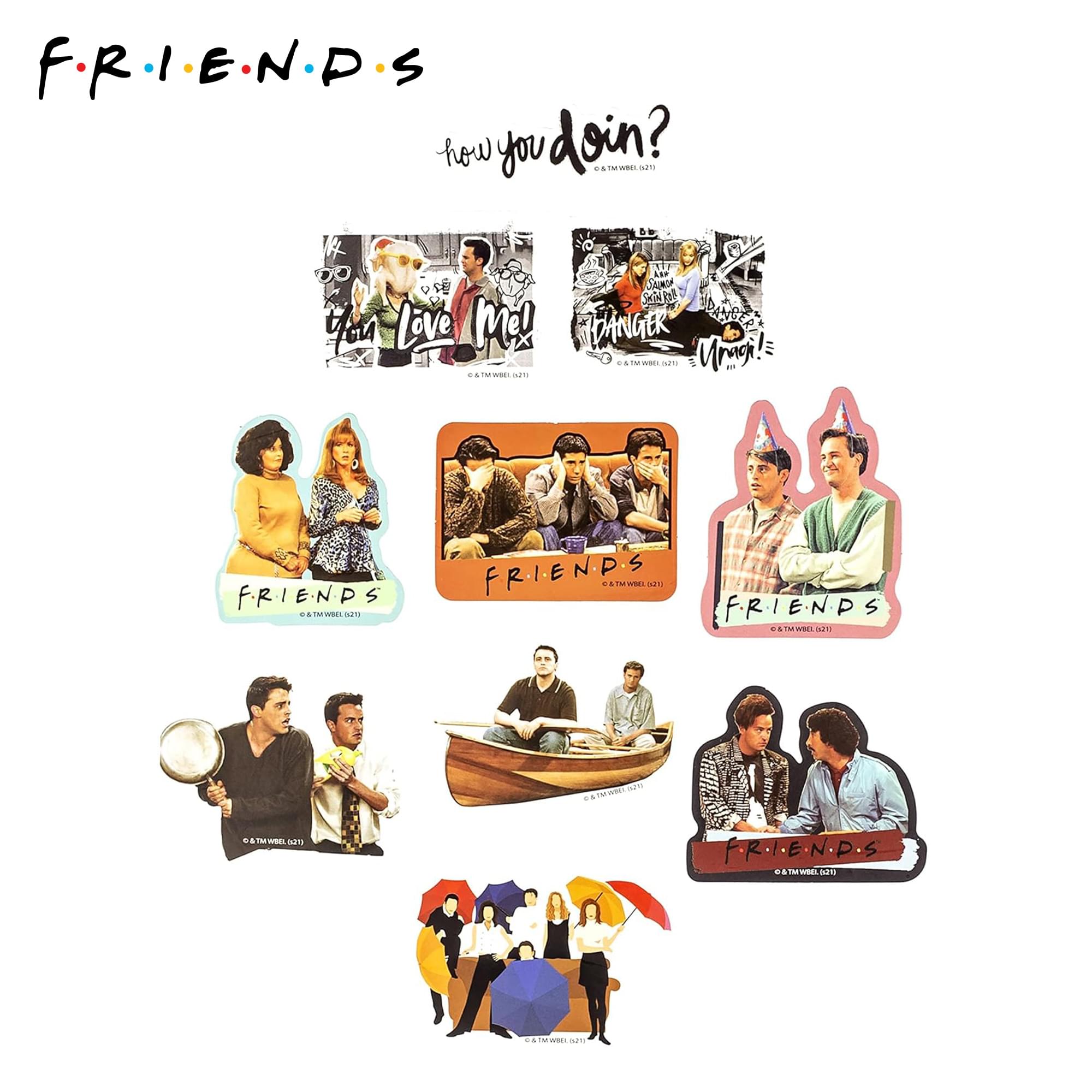 Friends #BESTIES Vinyl Decal 50-Pack