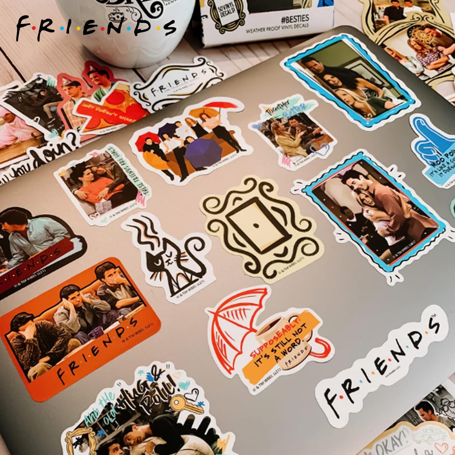 Friends #BESTIES Vinyl Decal 50-Pack