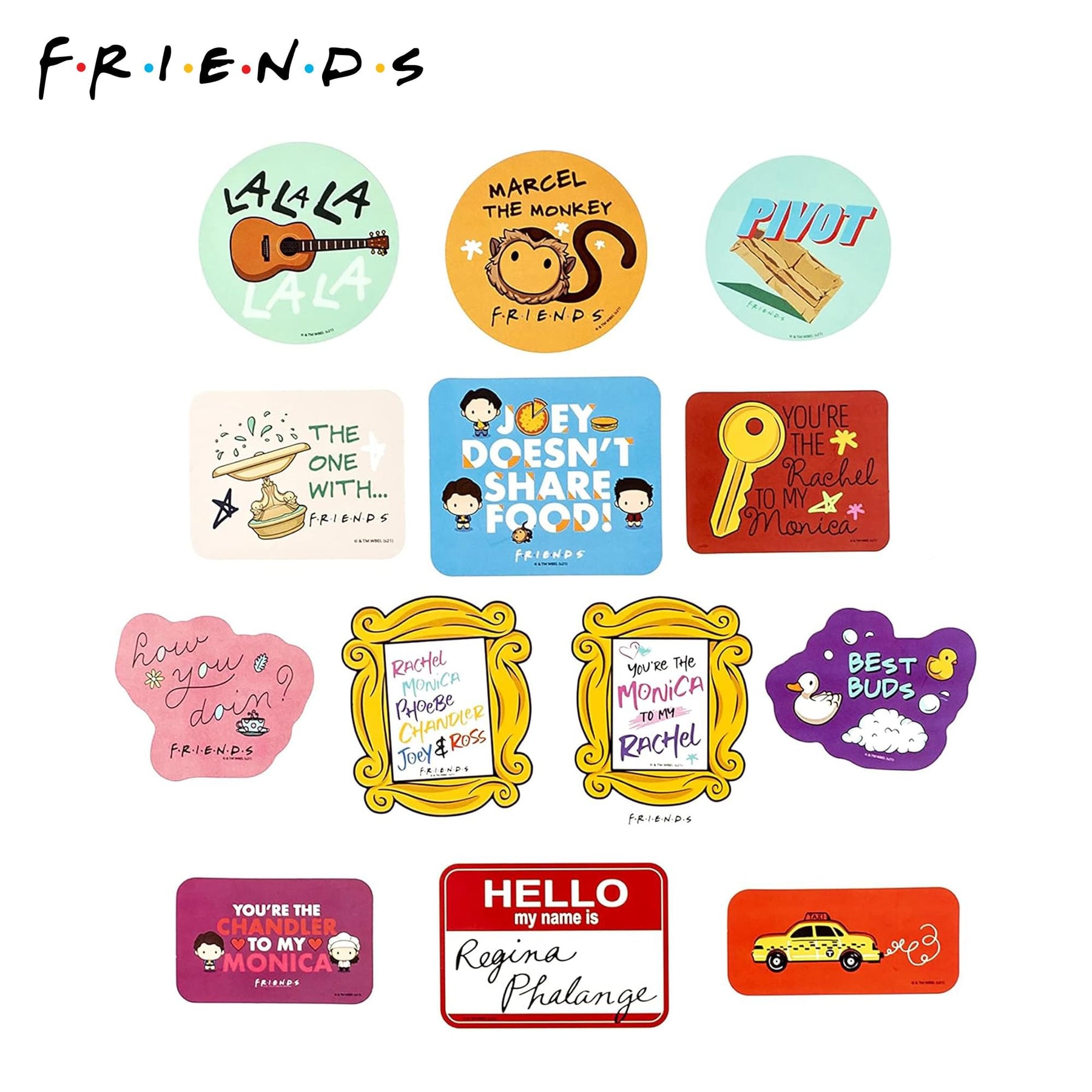 Friends #FRIENDSHIPGOALS Vinyl Decal 60-Pack