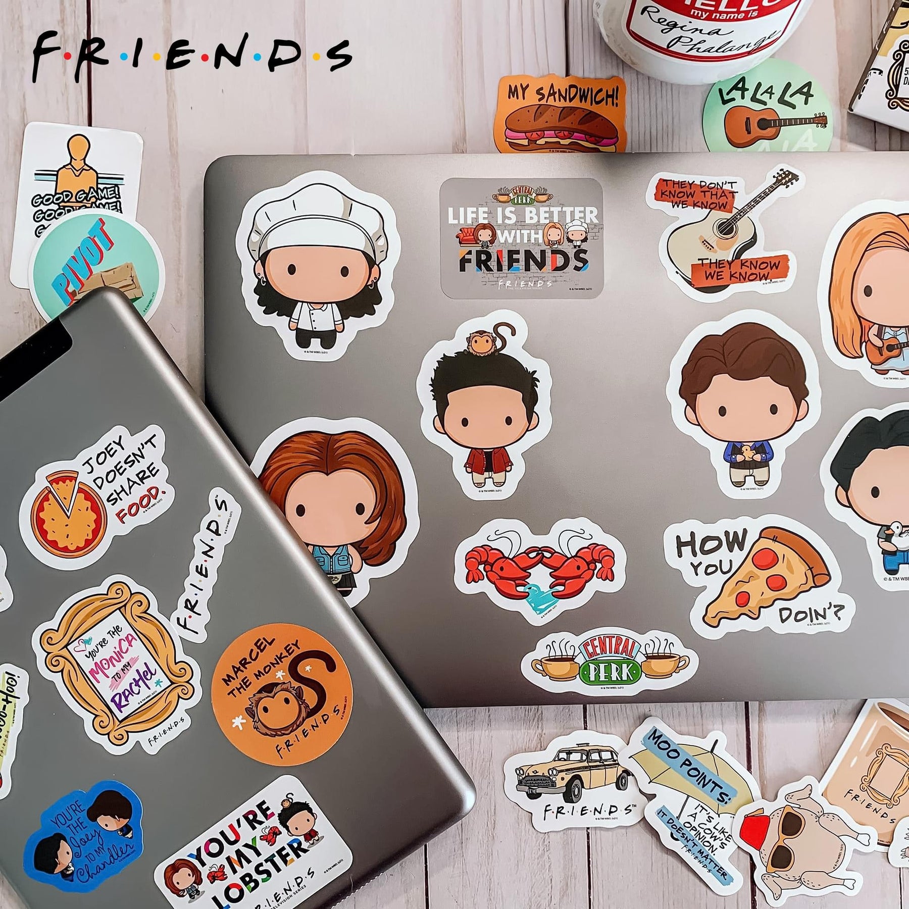 Friends #FRIENDSHIPGOALS Vinyl Decal 60-Pack