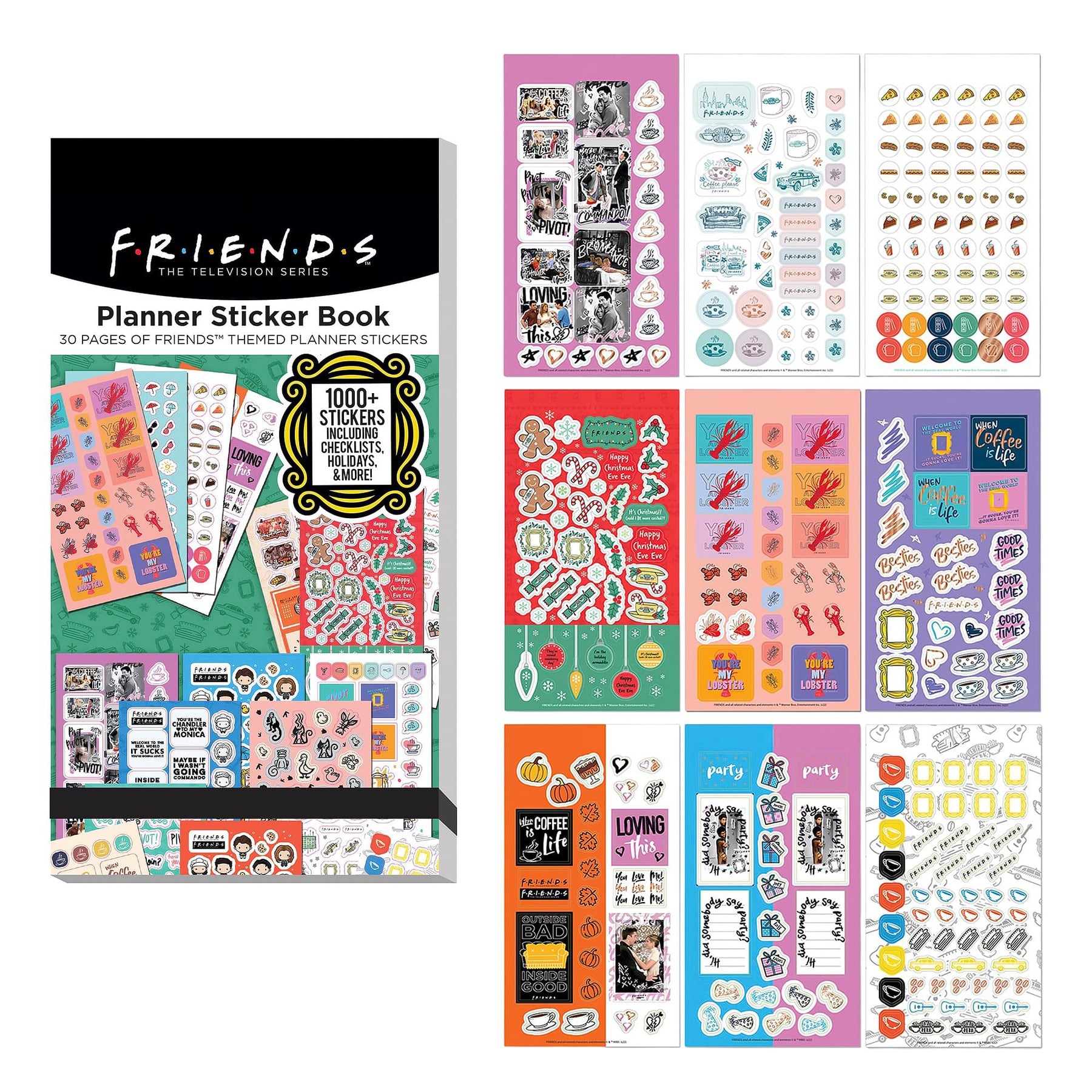 Friends Planner 30-Page Sticker Book | 1000+ Stickers