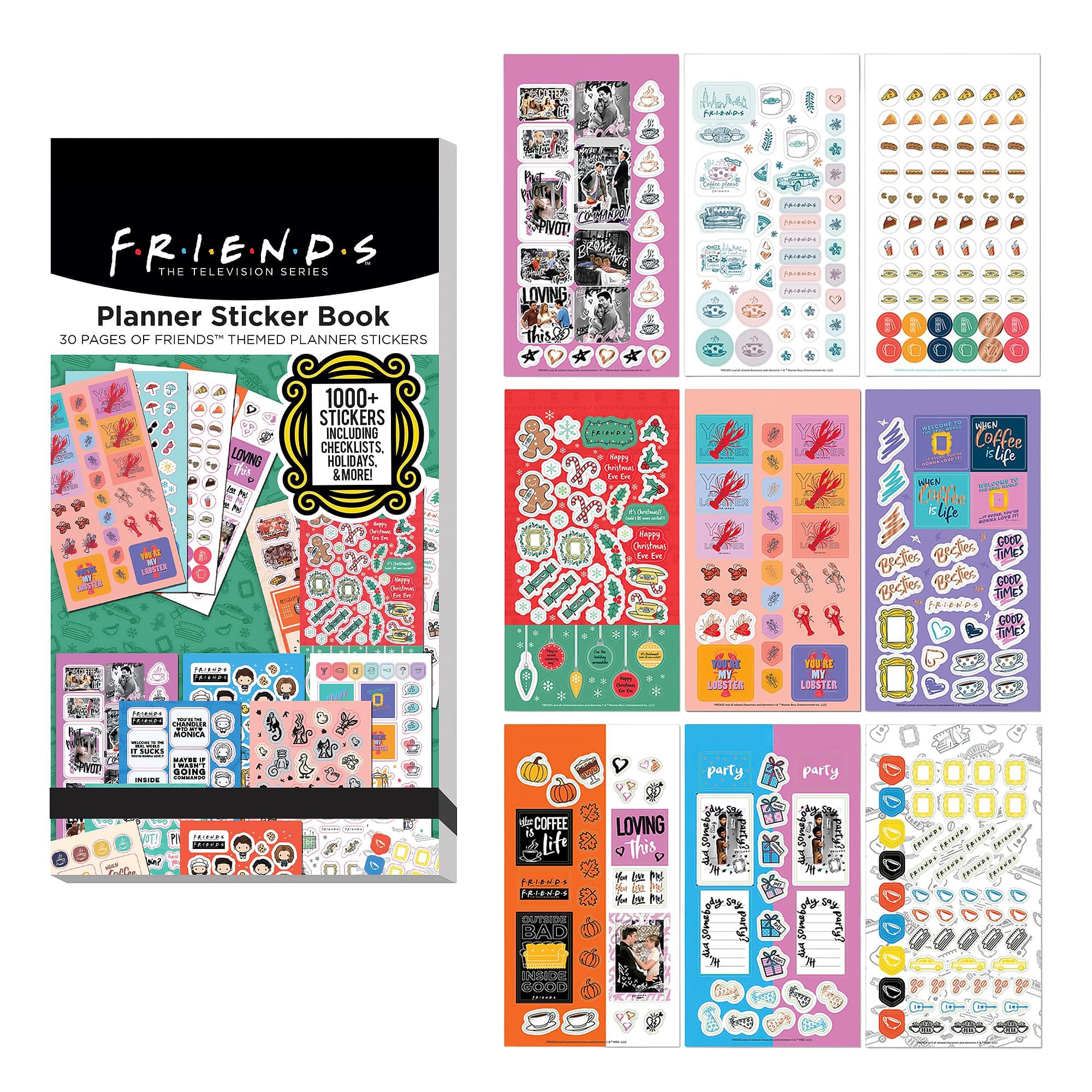 Friends Planner 30-Page Sticker Book | 1000+ Stickers