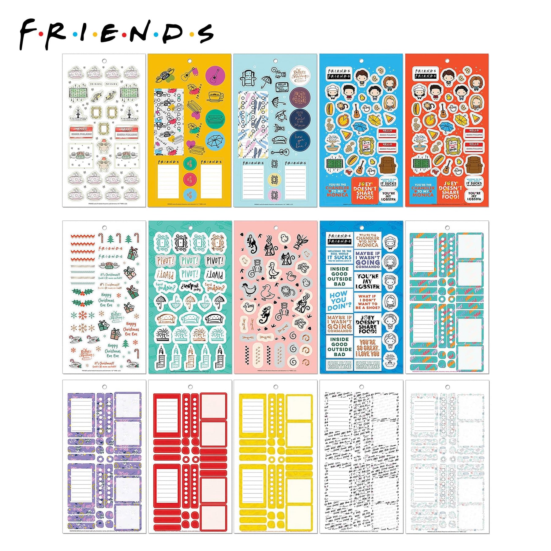 Friends Planner 30-Page Sticker Book | 1000+ Stickers