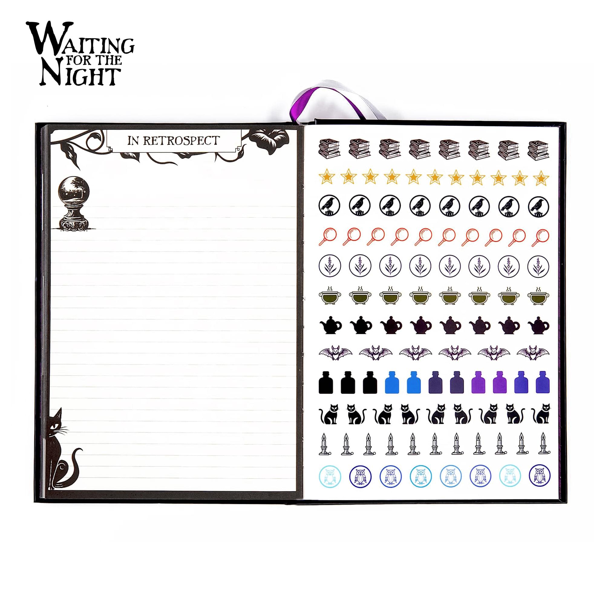 Waiting For The Night Reading Journal | 150 Pages