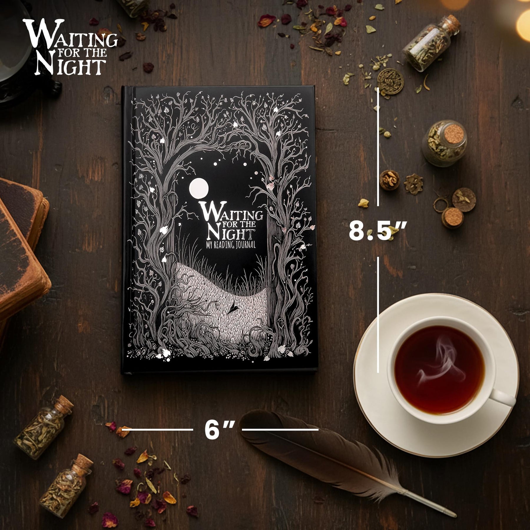 Waiting For The Night Reading Journal | 150 Pages