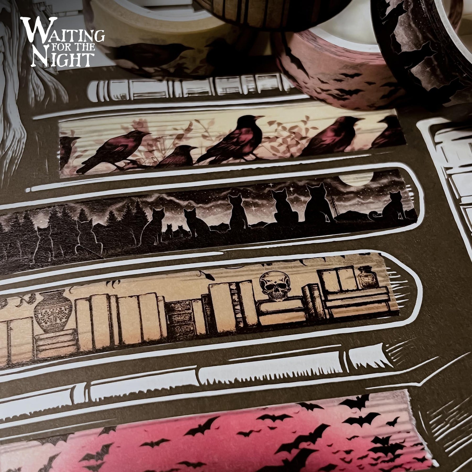 Waiting For The Night Washi Tape | Set of 8