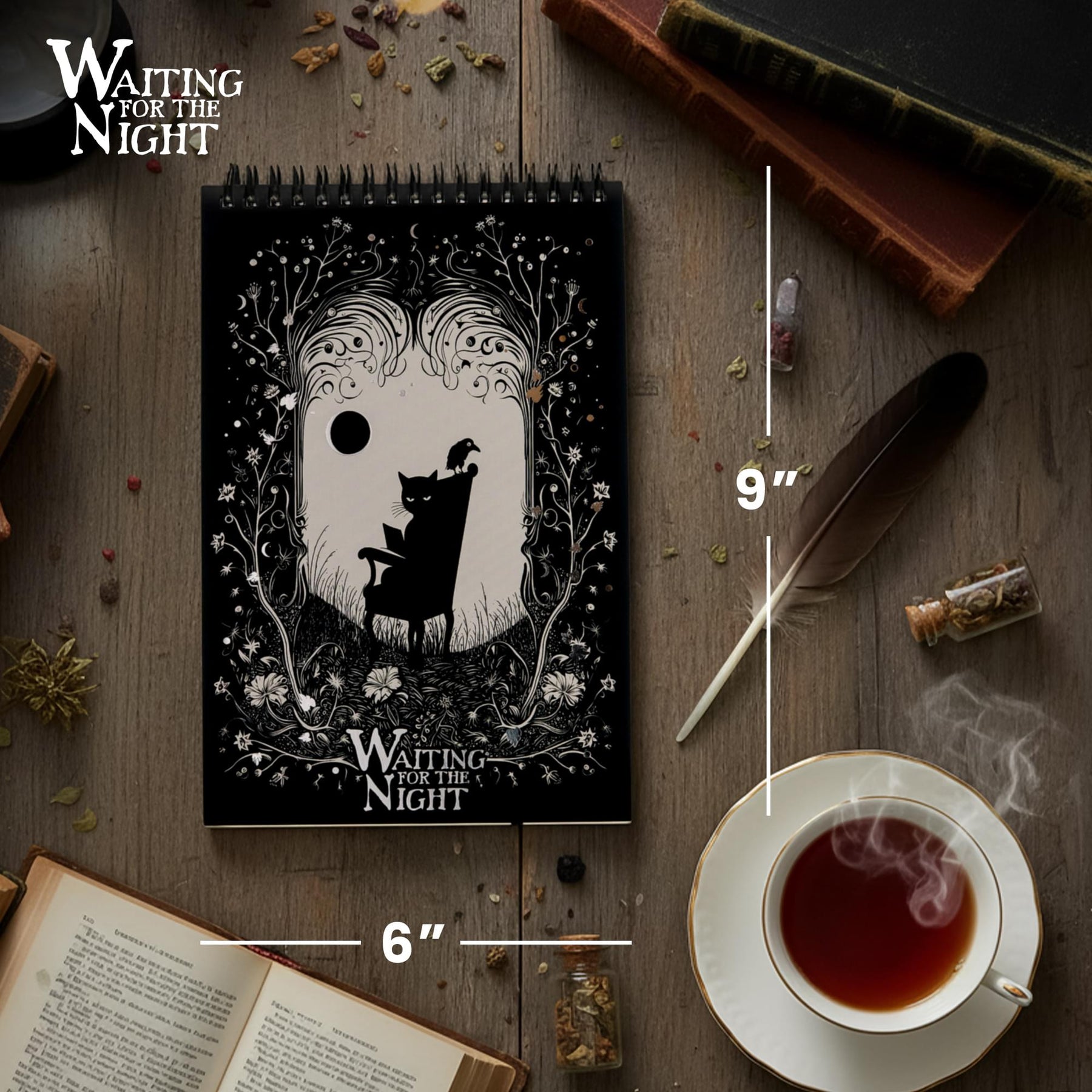 Waiting For The Night Steno Notepad | 50 Pages