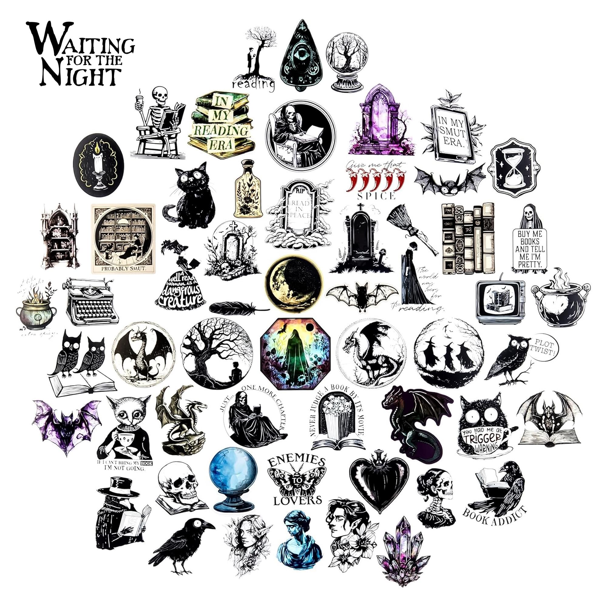 Waiting For The Night Vinyl Decal 60-Pack