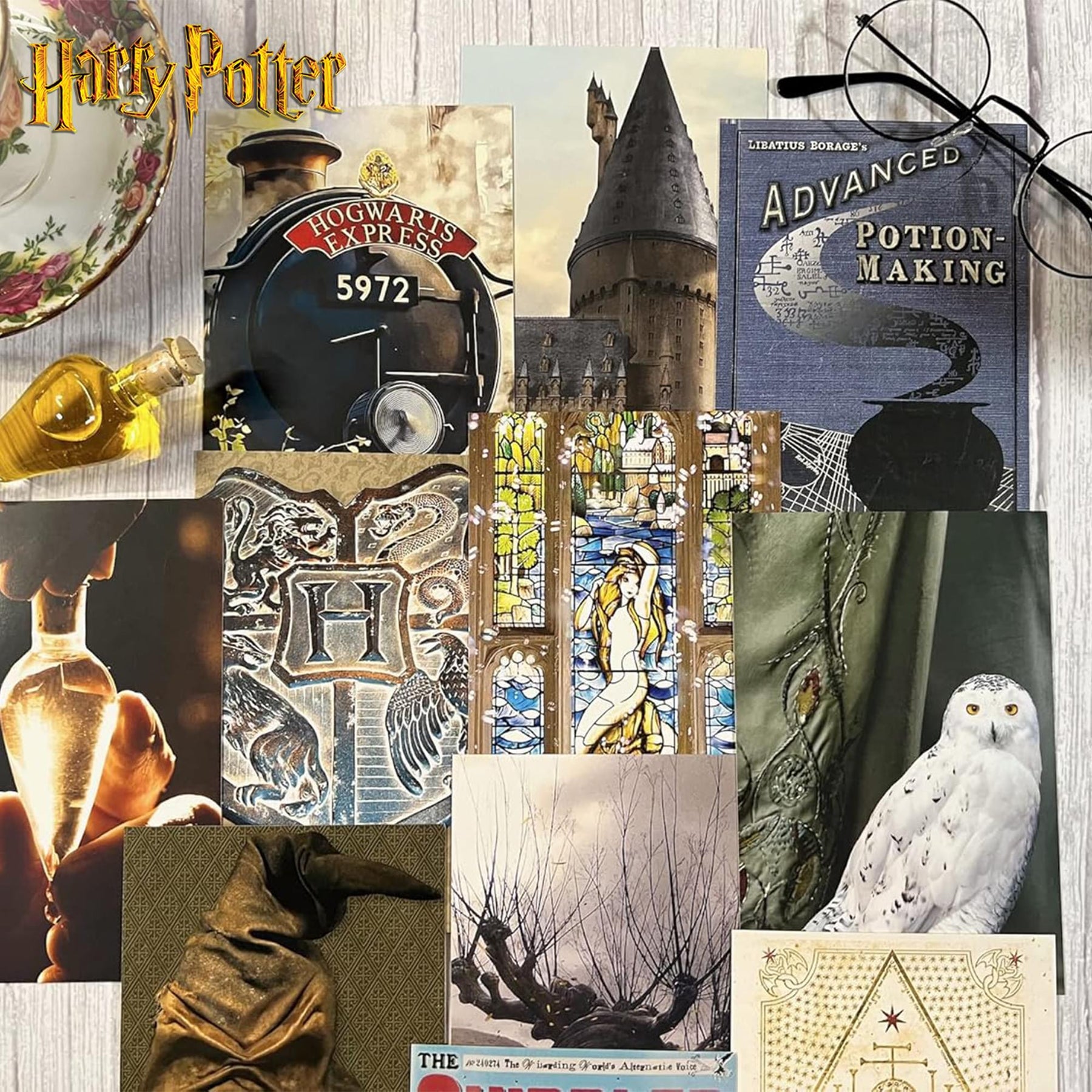 Harry Potter Hogwarts 4 x 6 Inch Wall Collage Kit | 50 Prints