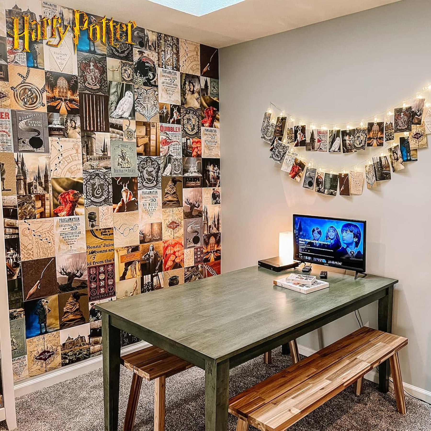 Harry Potter Hogwarts 4 x 6 Inch Wall Collage Kit | 50 Prints
