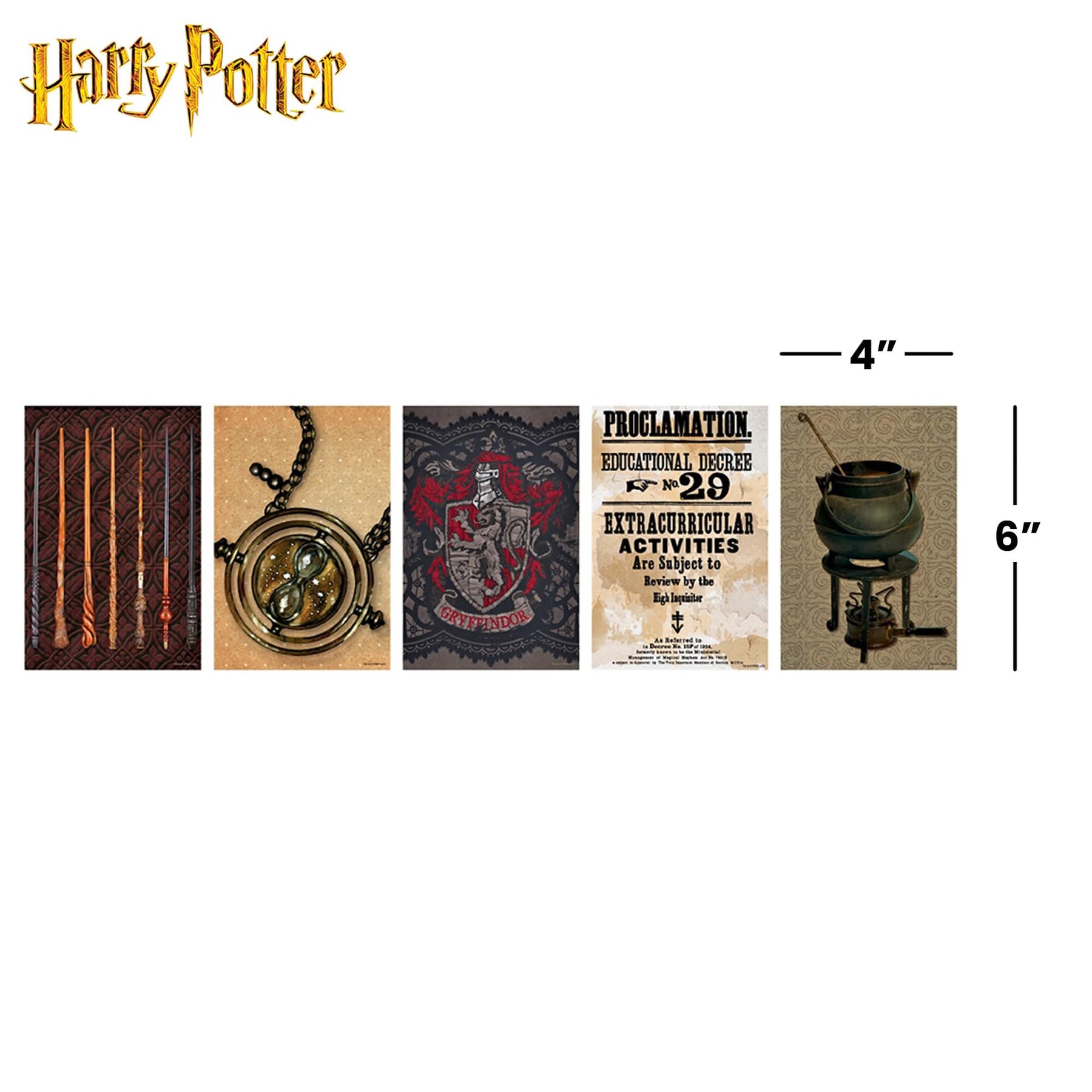 Harry Potter Hogwarts 4 x 6 Inch Wall Collage Kit | 50 Prints