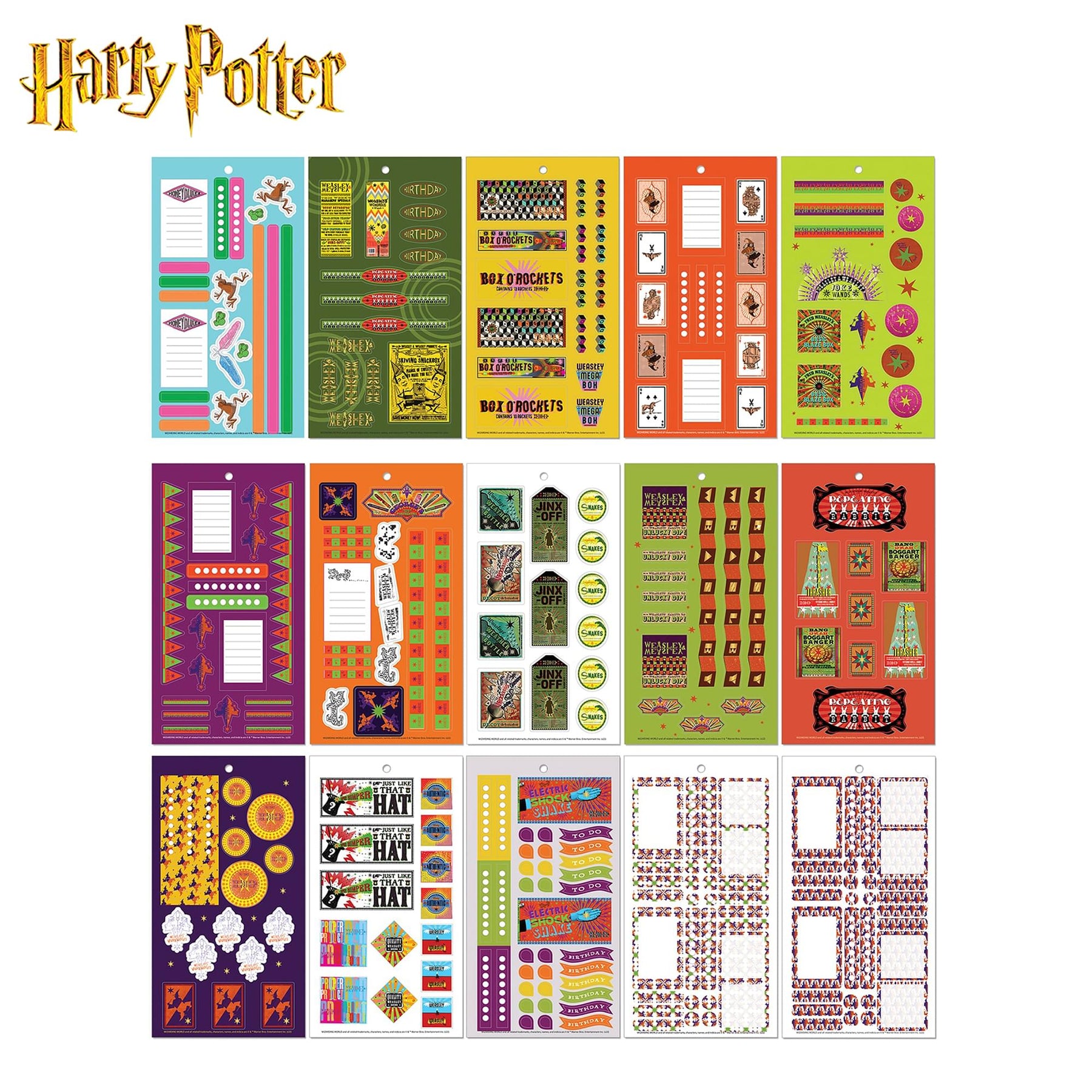 Harry Potter Honeydukes & Weasley 30-Page Planner Sticker Book | 1000+ Stickers