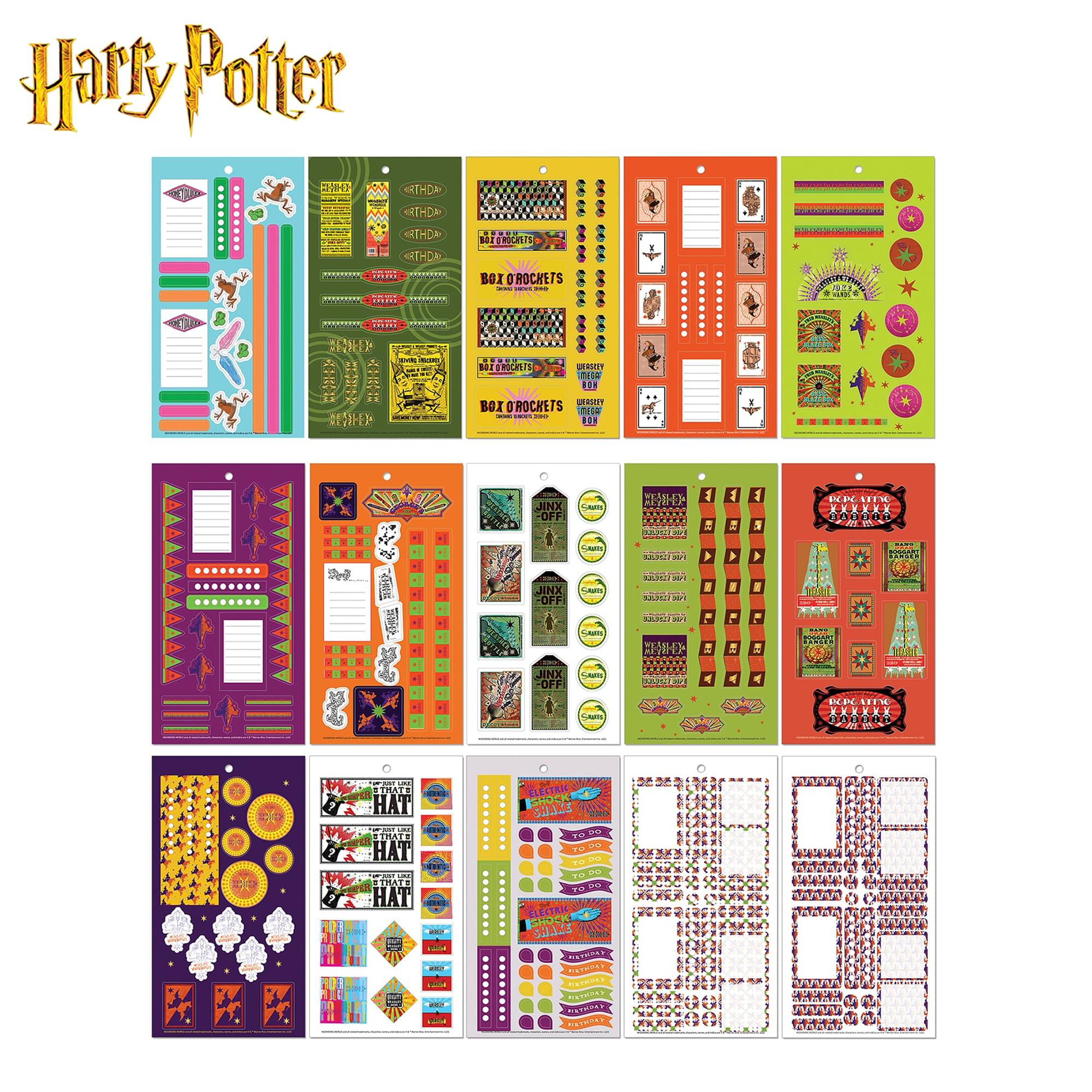 Harry Potter Honeydukes & Weasley 30-Page Planner Sticker Book | 1000+ Stickers