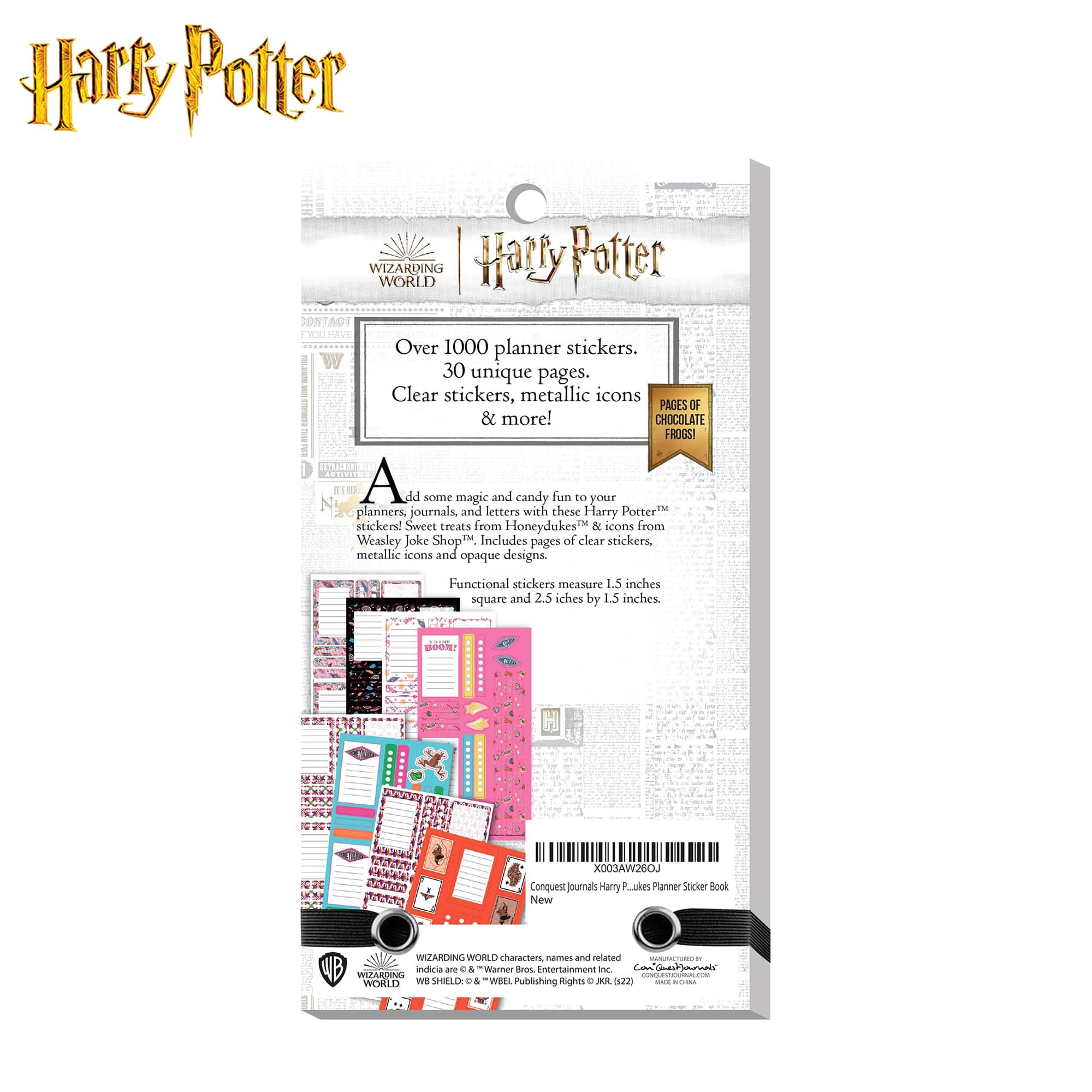 Harry Potter Honeydukes & Weasley 30-Page Planner Sticker Book | 1000+ Stickers