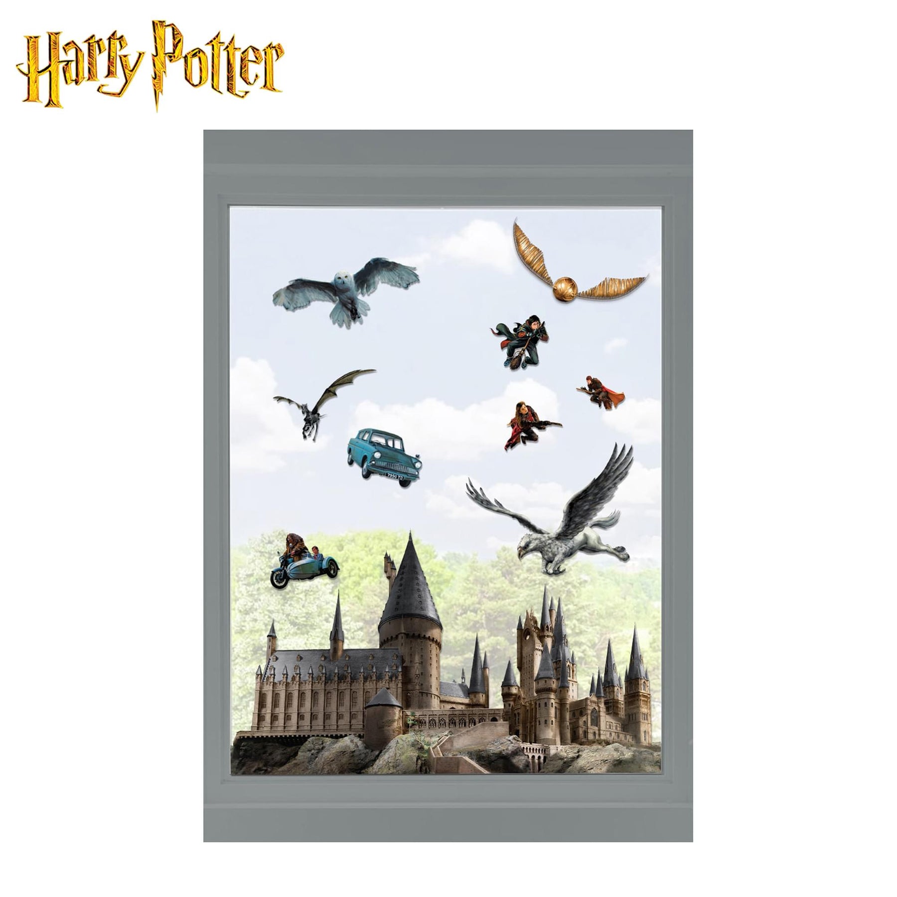 Harry Potter Hogwarts Castle Wall Cling Set Of 20