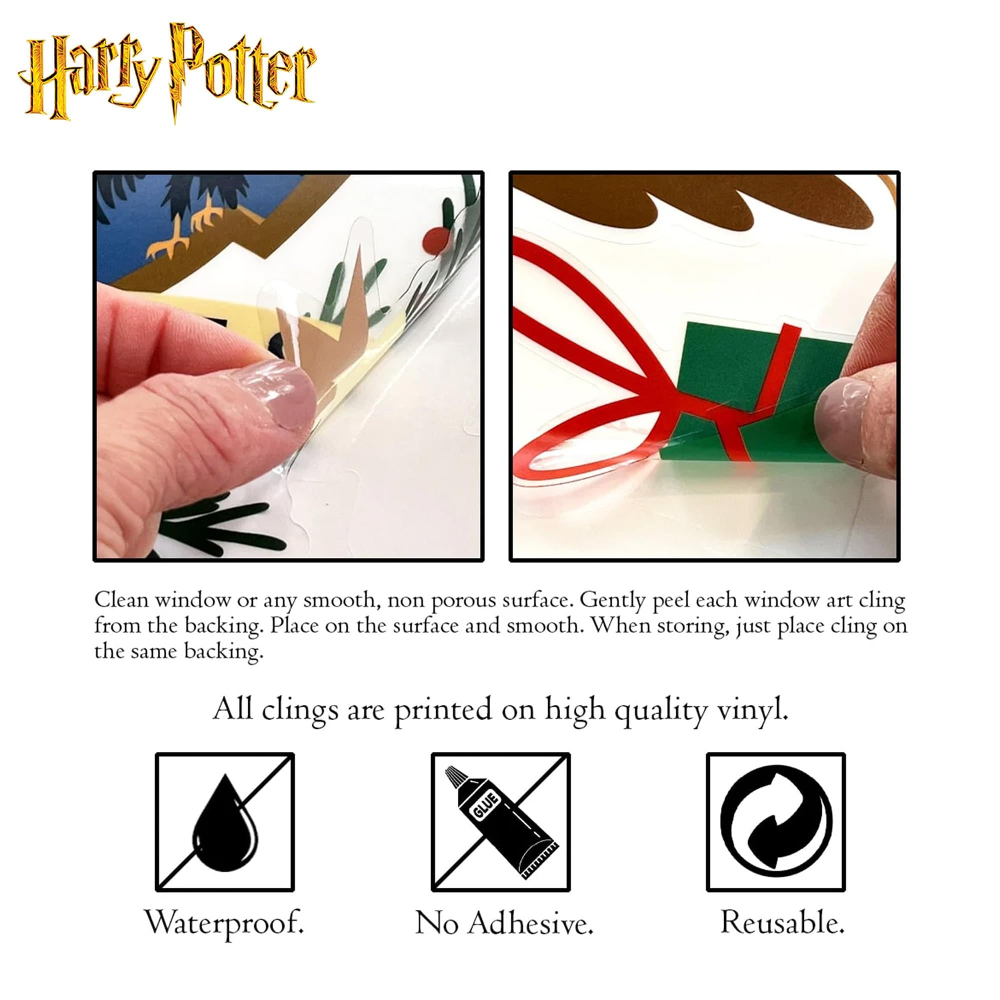 Harry Potter Hogwarts Castle Wall Cling Set Of 20