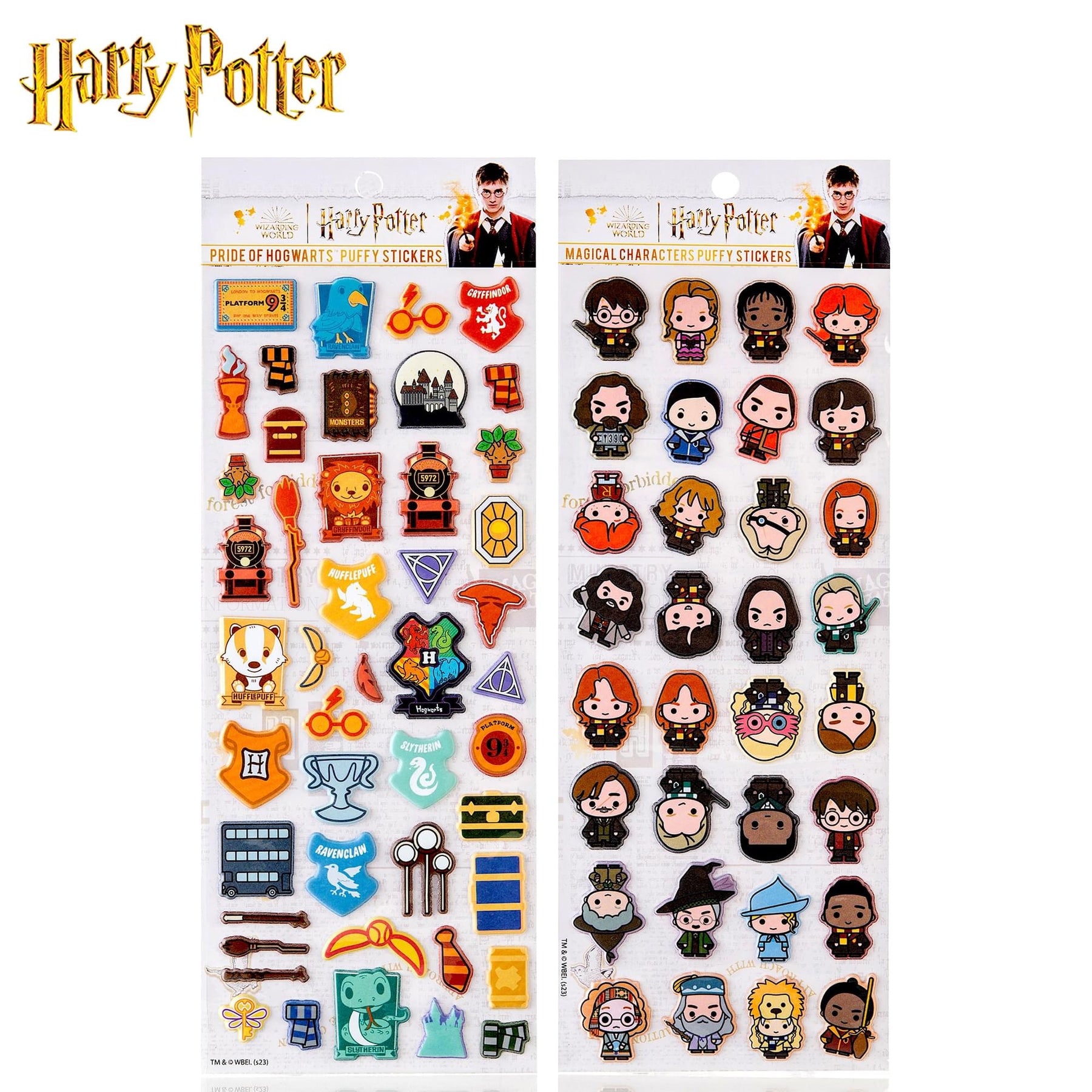 Harry Potter Chibi Puffy Sticker Sheets | 4-Pack