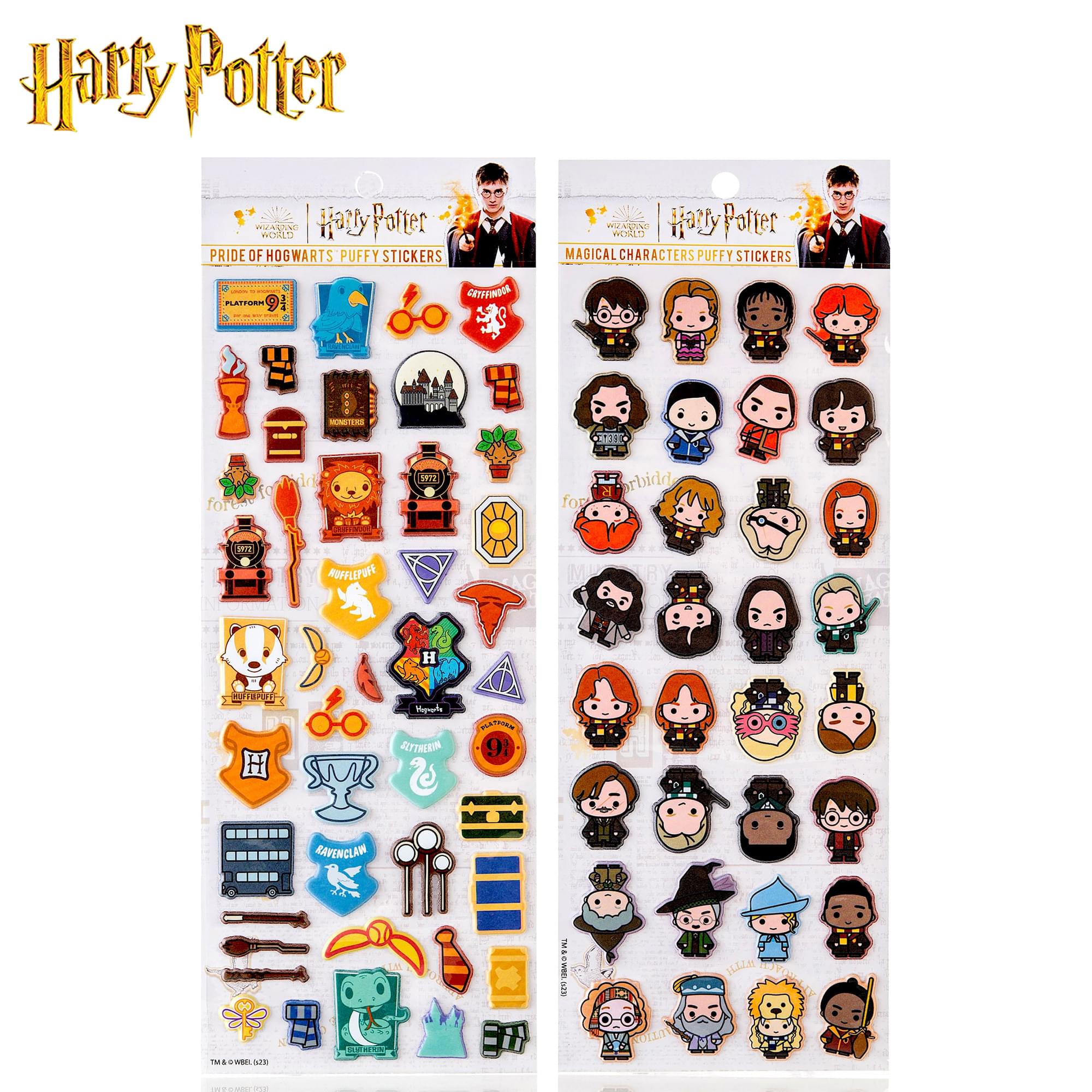 Harry Potter Chibi Puffy Sticker Sheets | 4-Pack