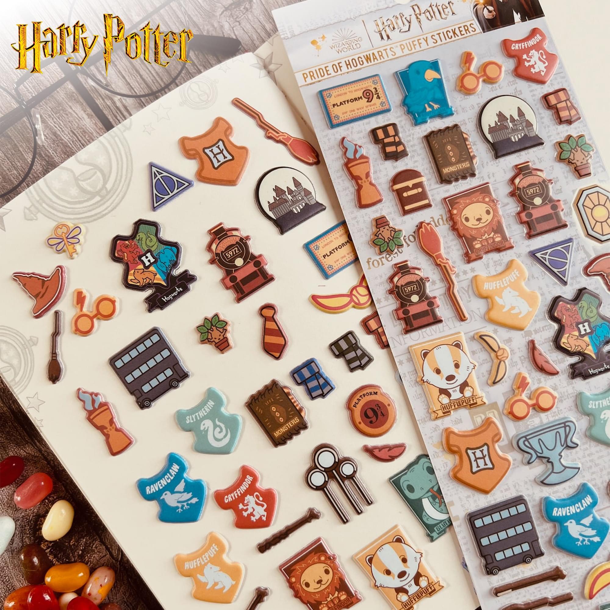 Harry Potter Chibi Puffy Sticker Sheets | 4-Pack