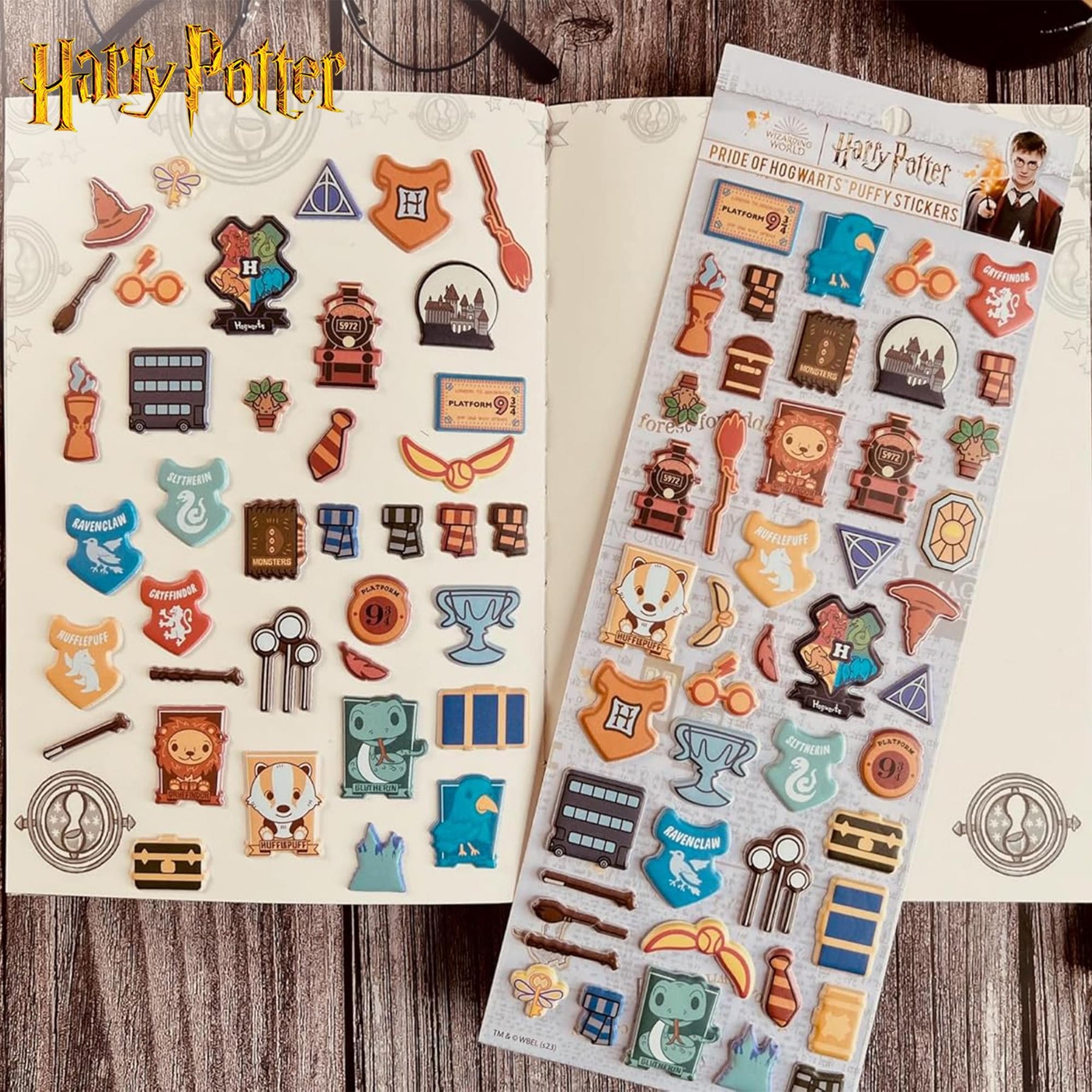 Harry Potter Chibi Puffy Sticker Sheets | 4-Pack