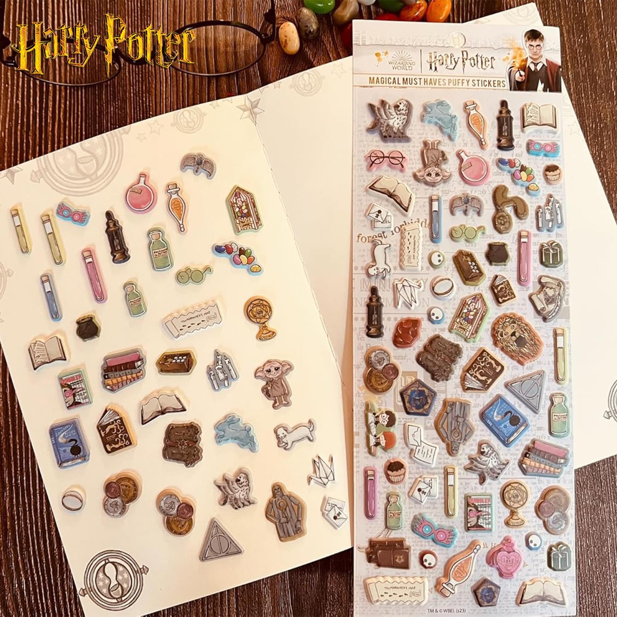 Harry Potter Watercolor Puffy Sticker Sheets | 4-Pack