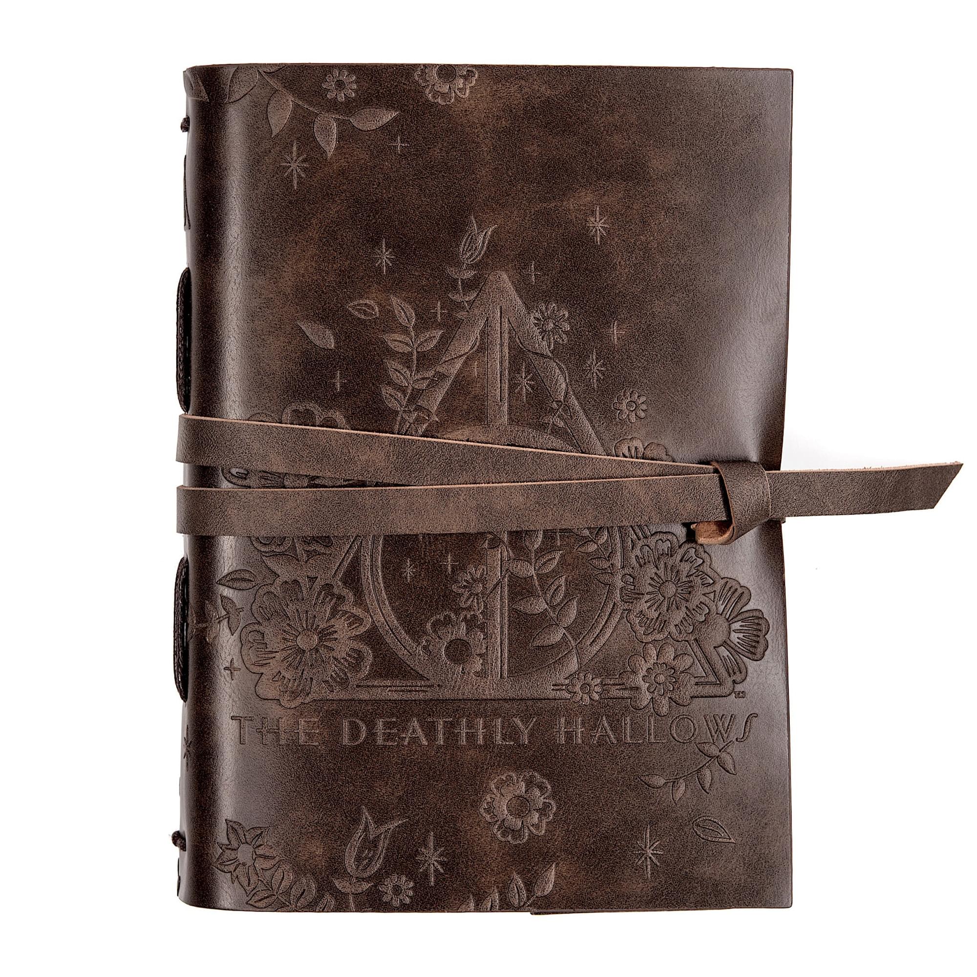 Harry Potter Deathly Hallows Leather Wrap Journal | 240 Pages