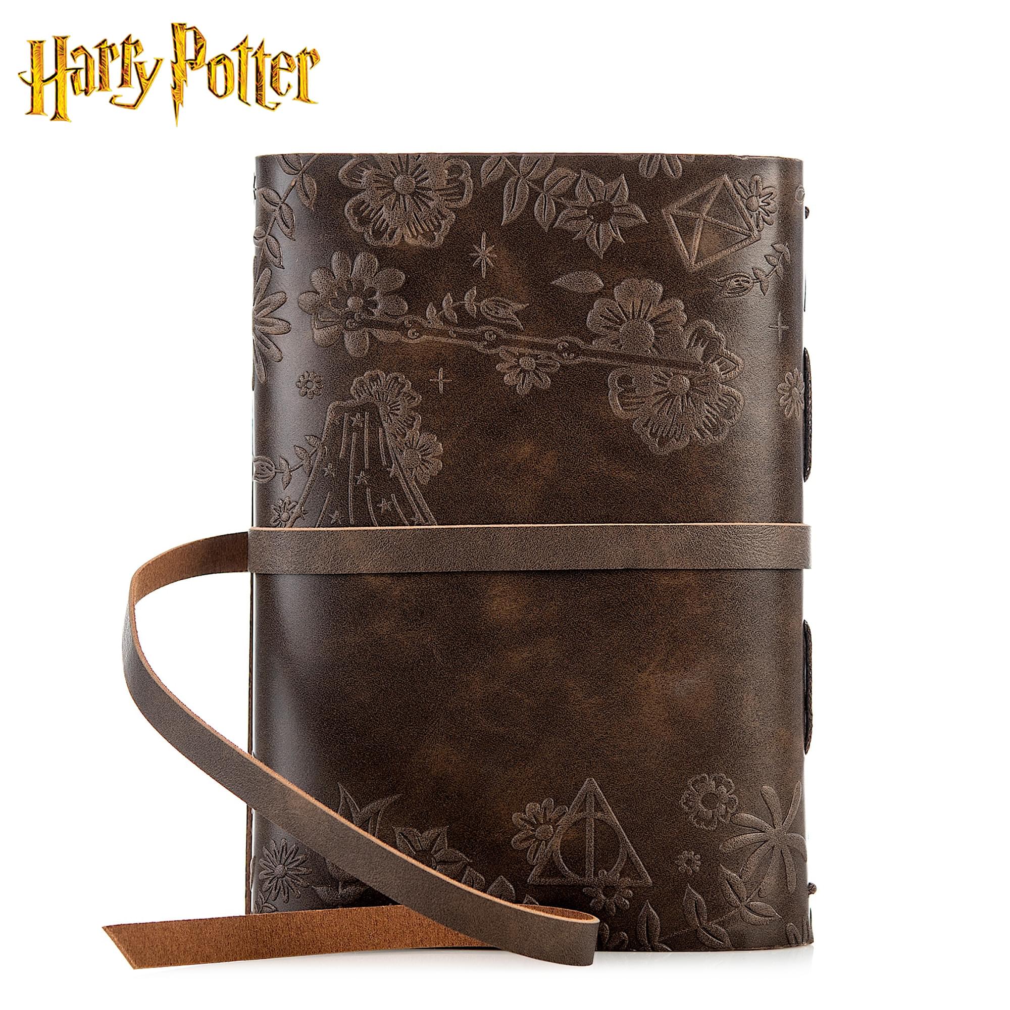 Harry Potter Deathly Hallows Leather Wrap Journal | 240 Pages