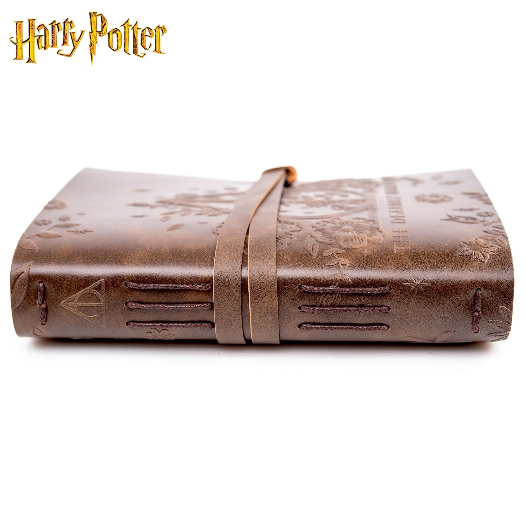 Harry Potter Deathly Hallows Leather Wrap Journal | 240 Pages