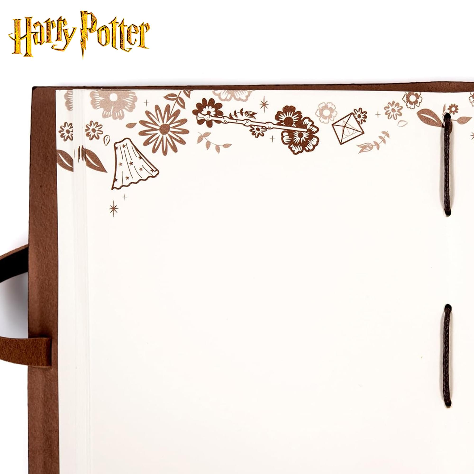 Harry Potter Deathly Hallows Leather Wrap Journal | 240 Pages