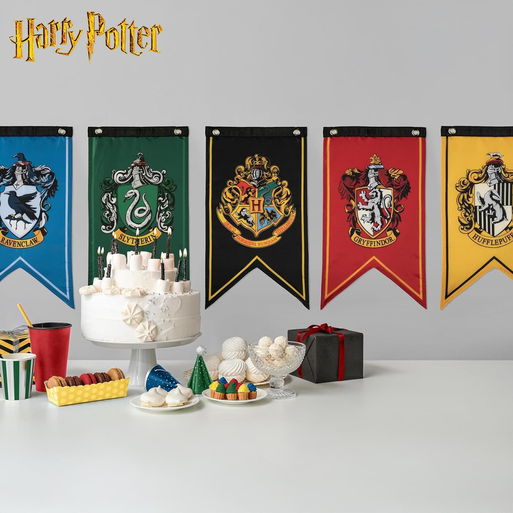 Harry Potter House Banners Flag Set Of 5