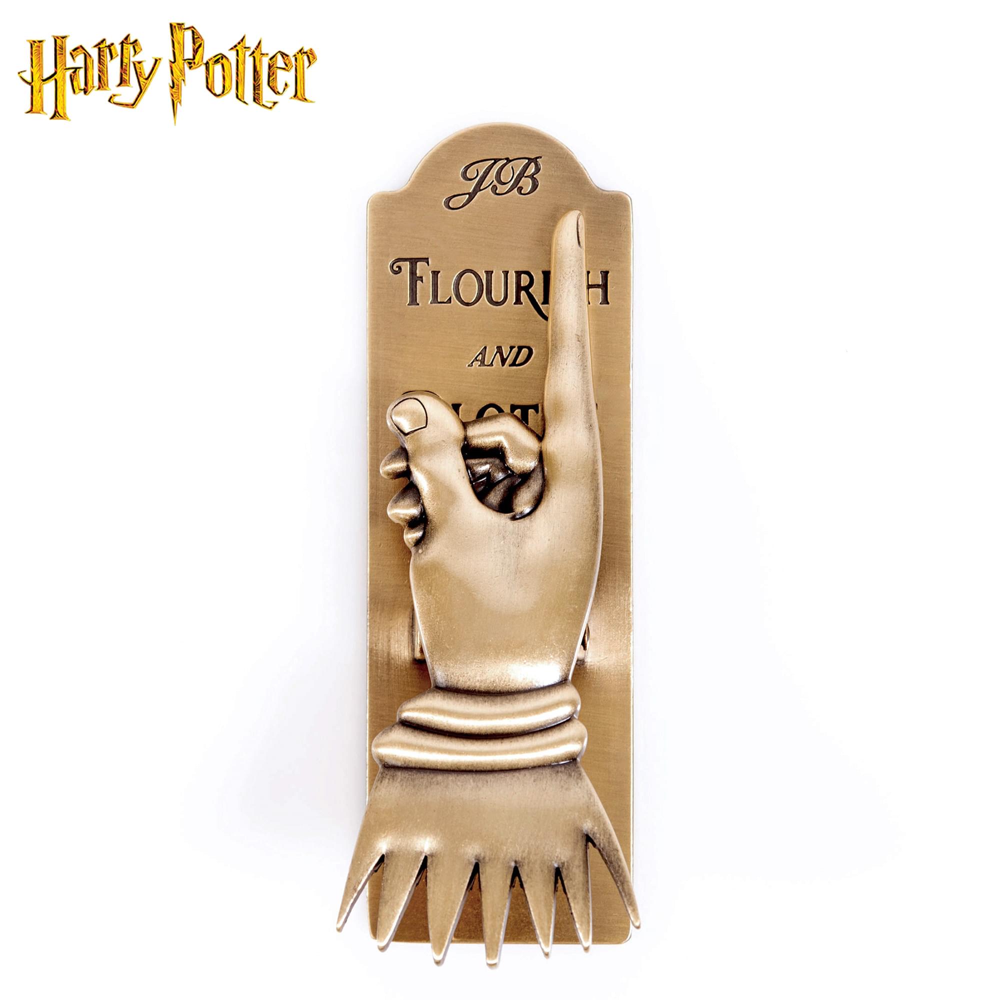 Harry Potter Flourish & Blotts Metal Hand Book Clip