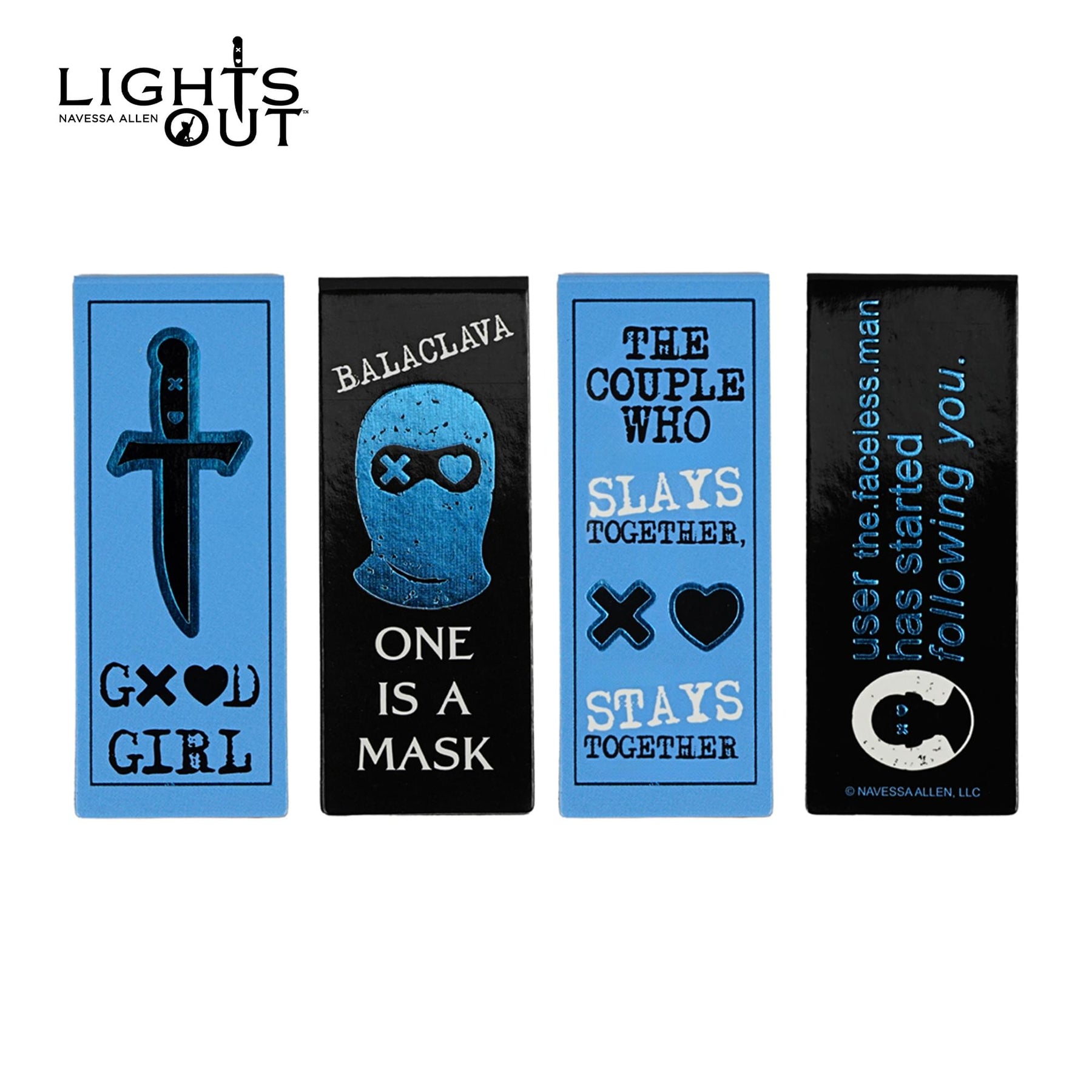 Lights Out Magnetic Bookmark Set Of 4
