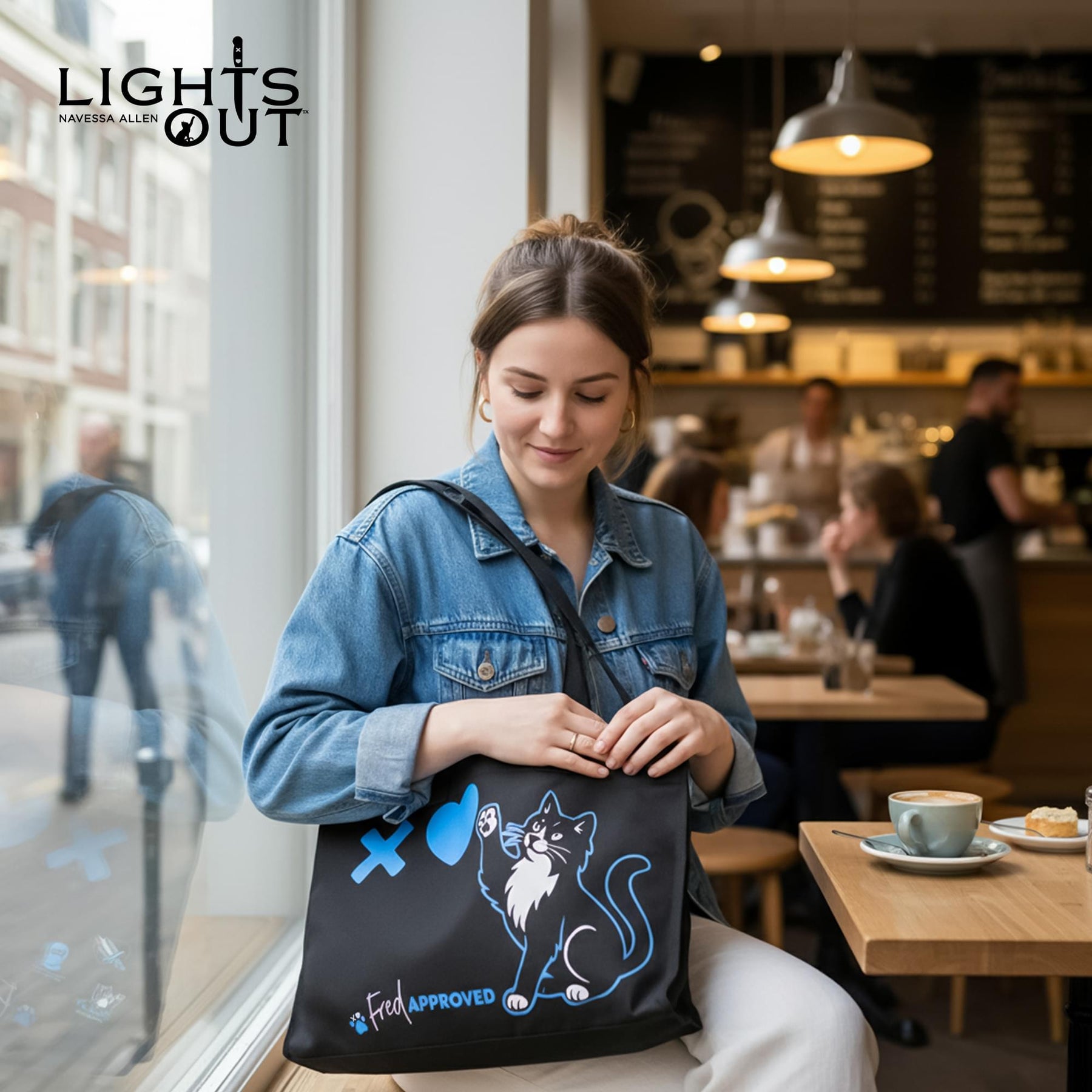 Lights Out Navessa "Allen Fred Approved" Tote Bag