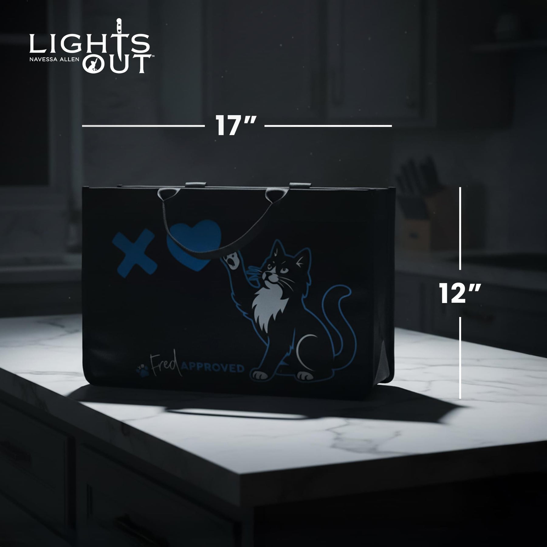 Lights Out Navessa "Allen Fred Approved" Tote Bag