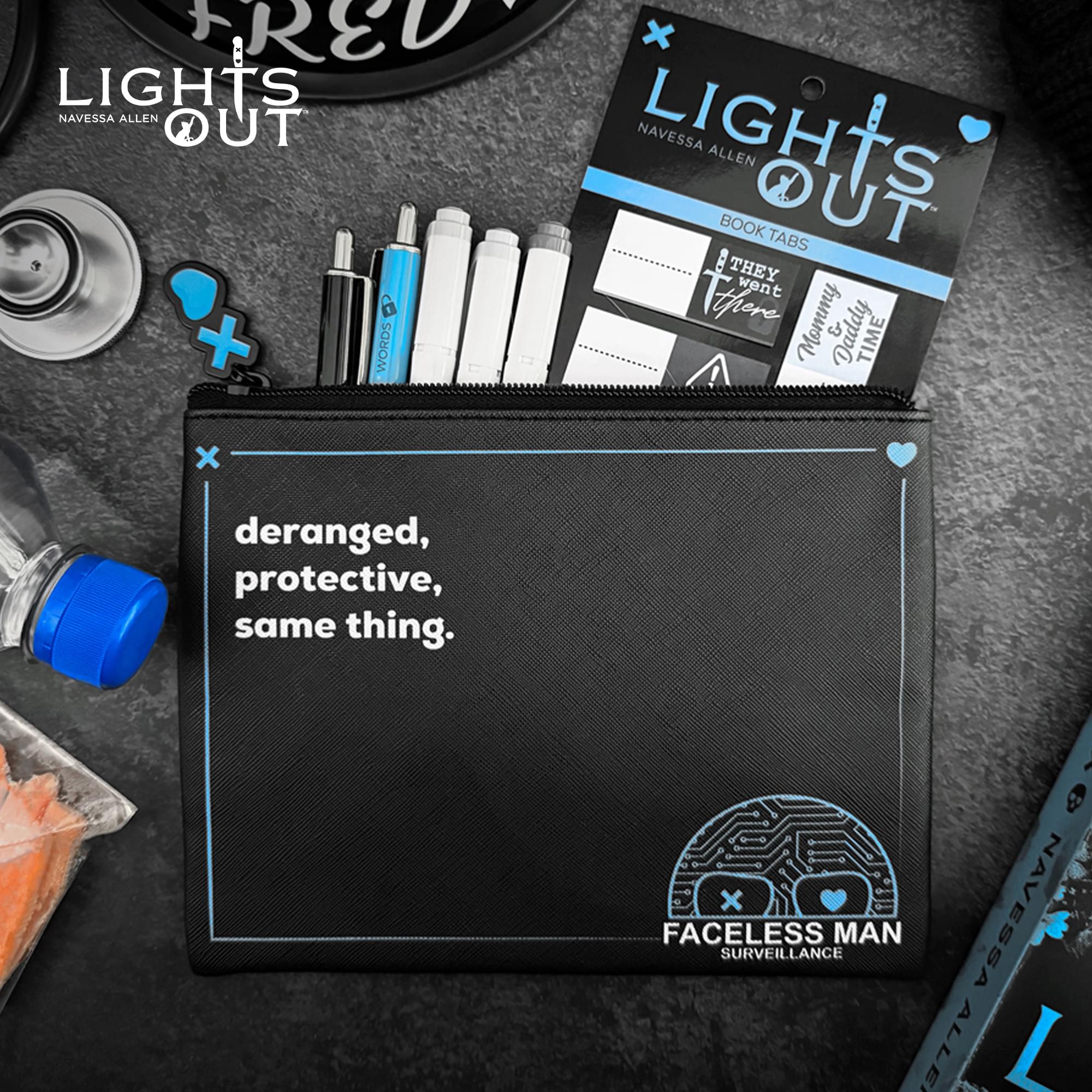 Lights Out Navessa Allen Faceless Man Surveillance Pencil Pouch