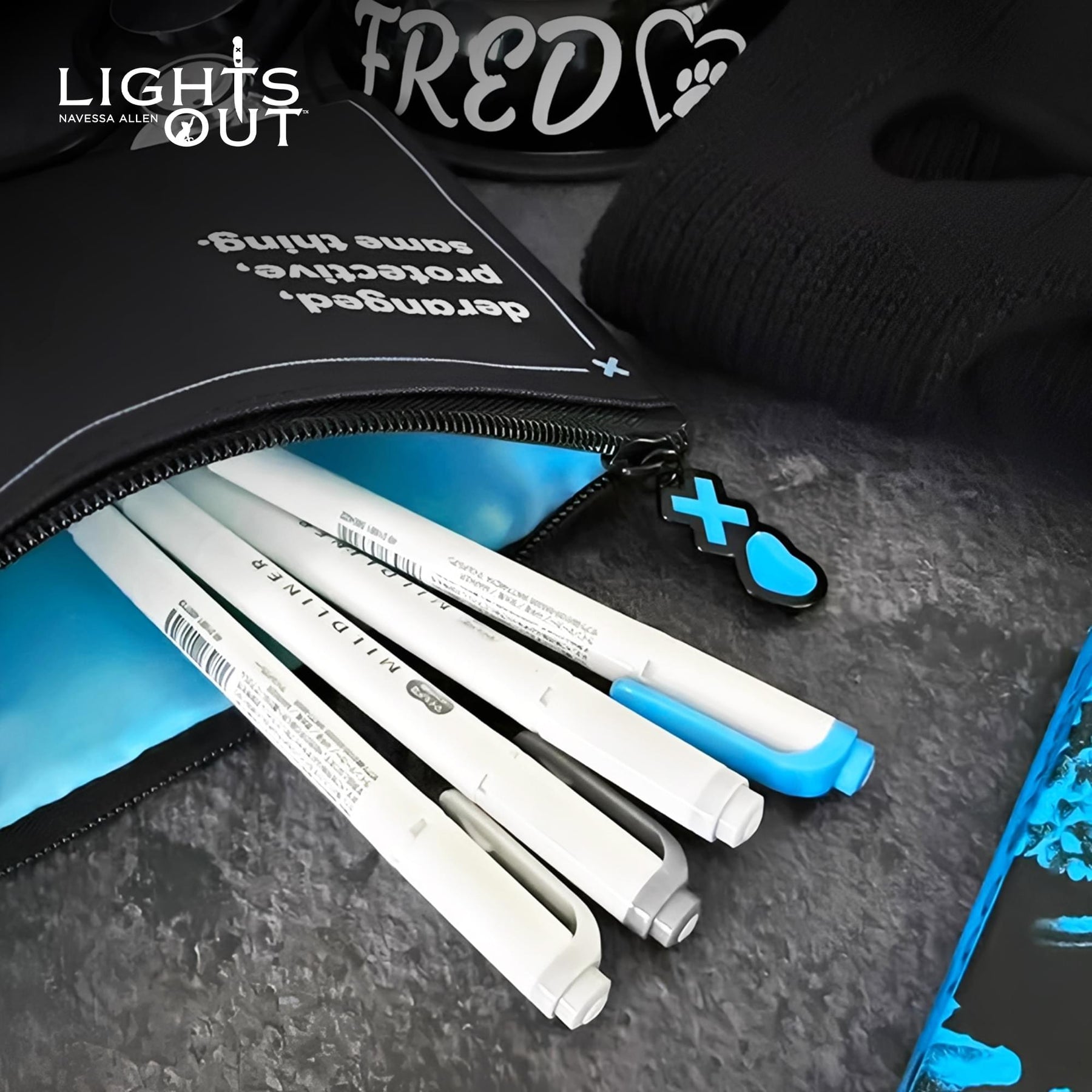 Lights Out Navessa Allen Faceless Man Surveillance Pencil Pouch