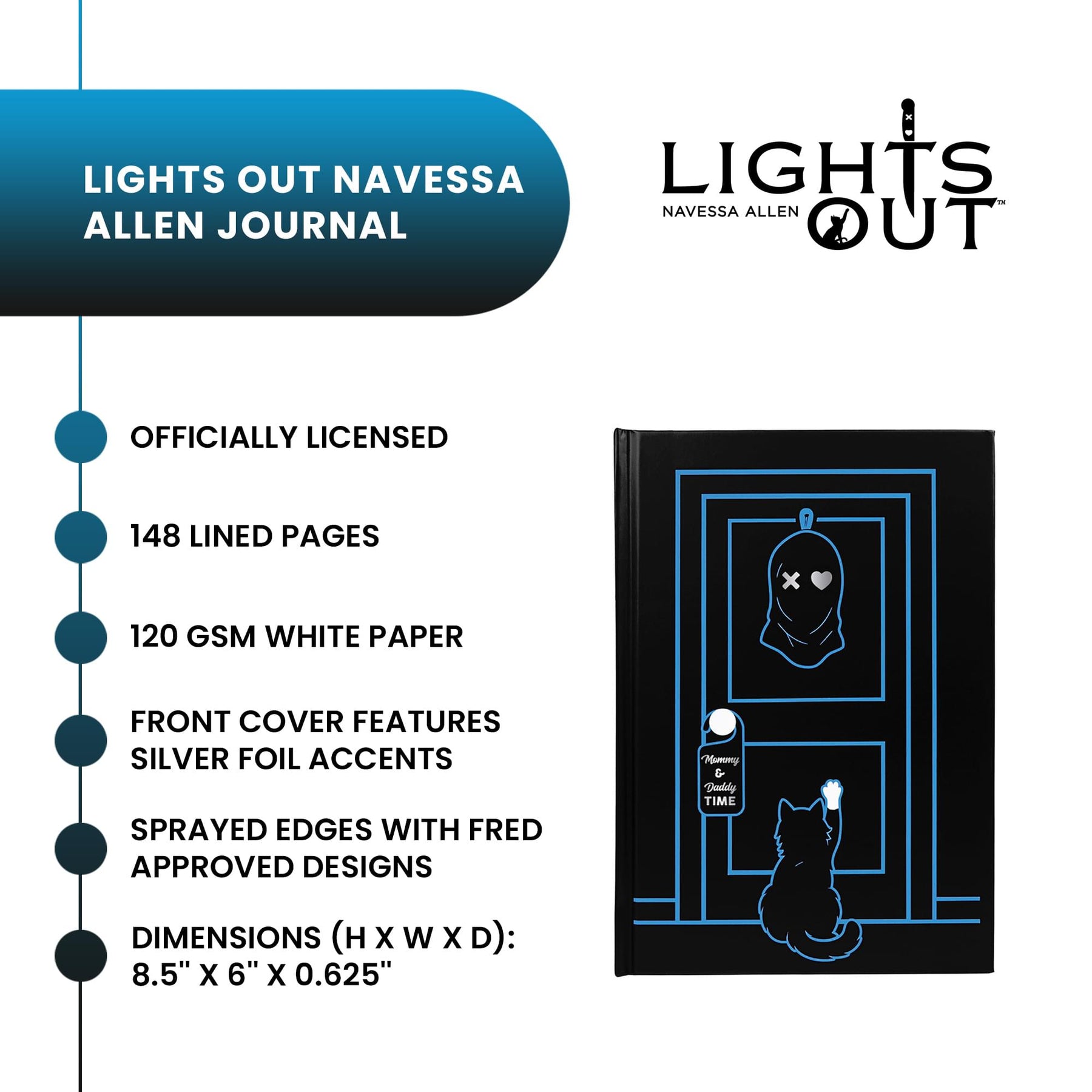 Lights Out: Fred Approved Journal | 148 Pages