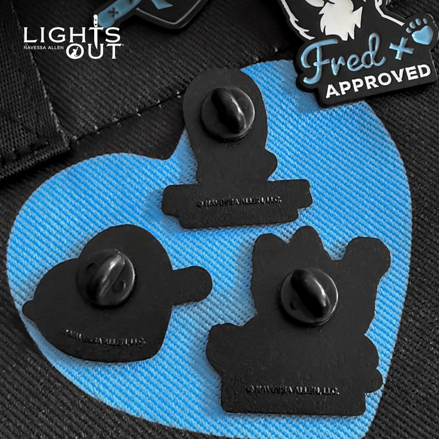 Lights Out Enamel Pin 3-Pack