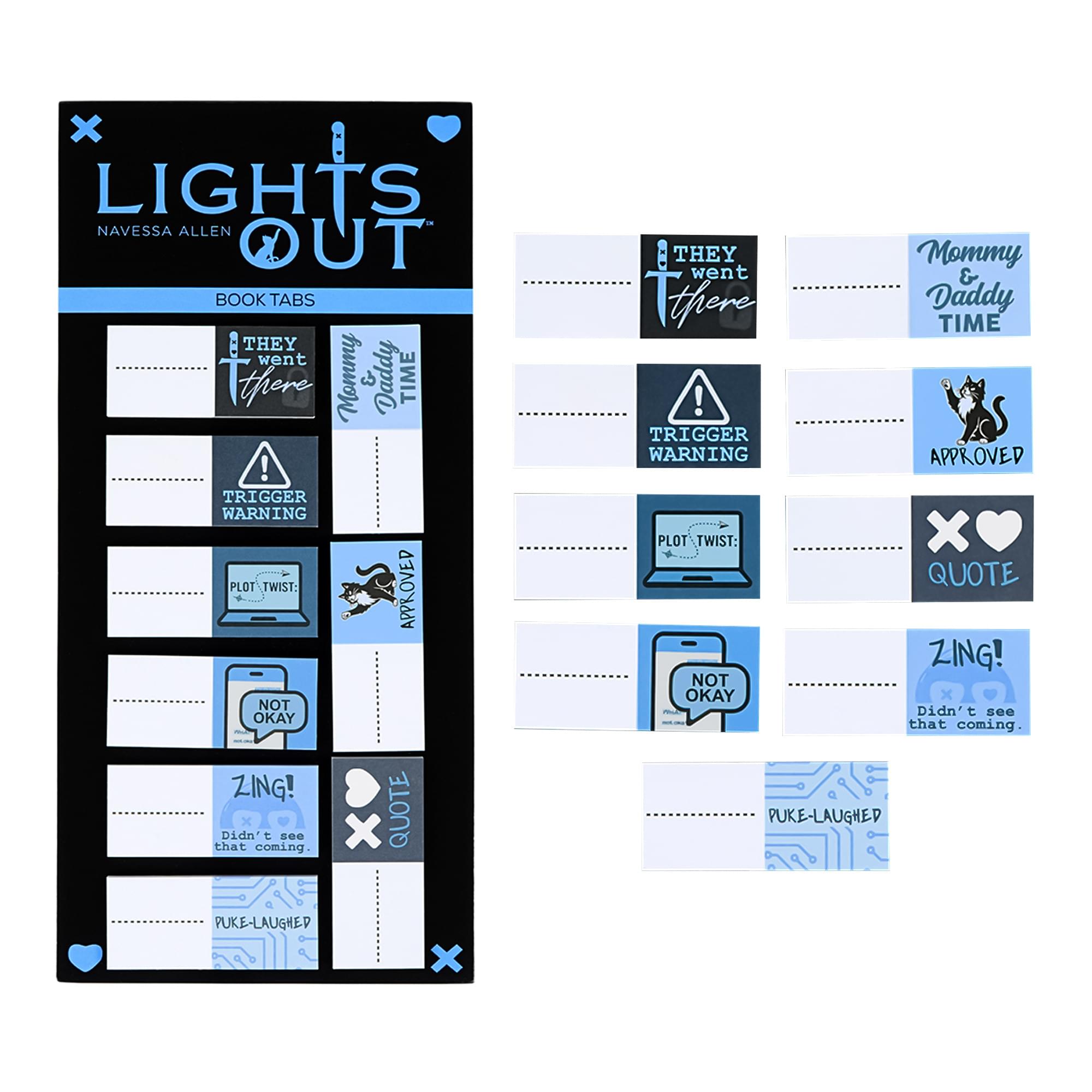 Lights Out Annotation Book Flag Set Of 30